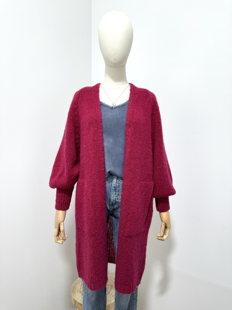Grossiste Maëlys Paris - Gilet mi long en 10% de mohair