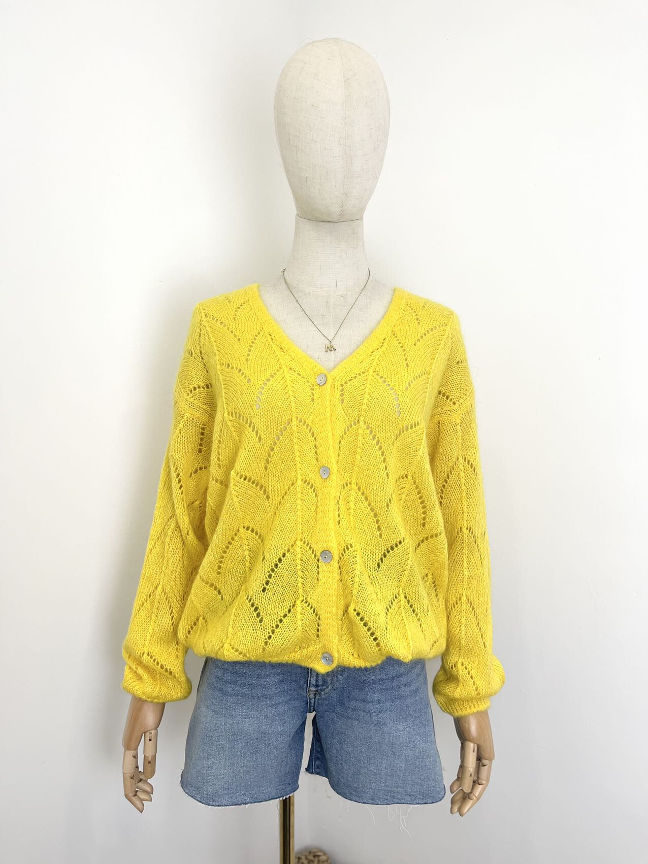 Wholesaler Maëlys Paris - Openwork vest in 30% mohair