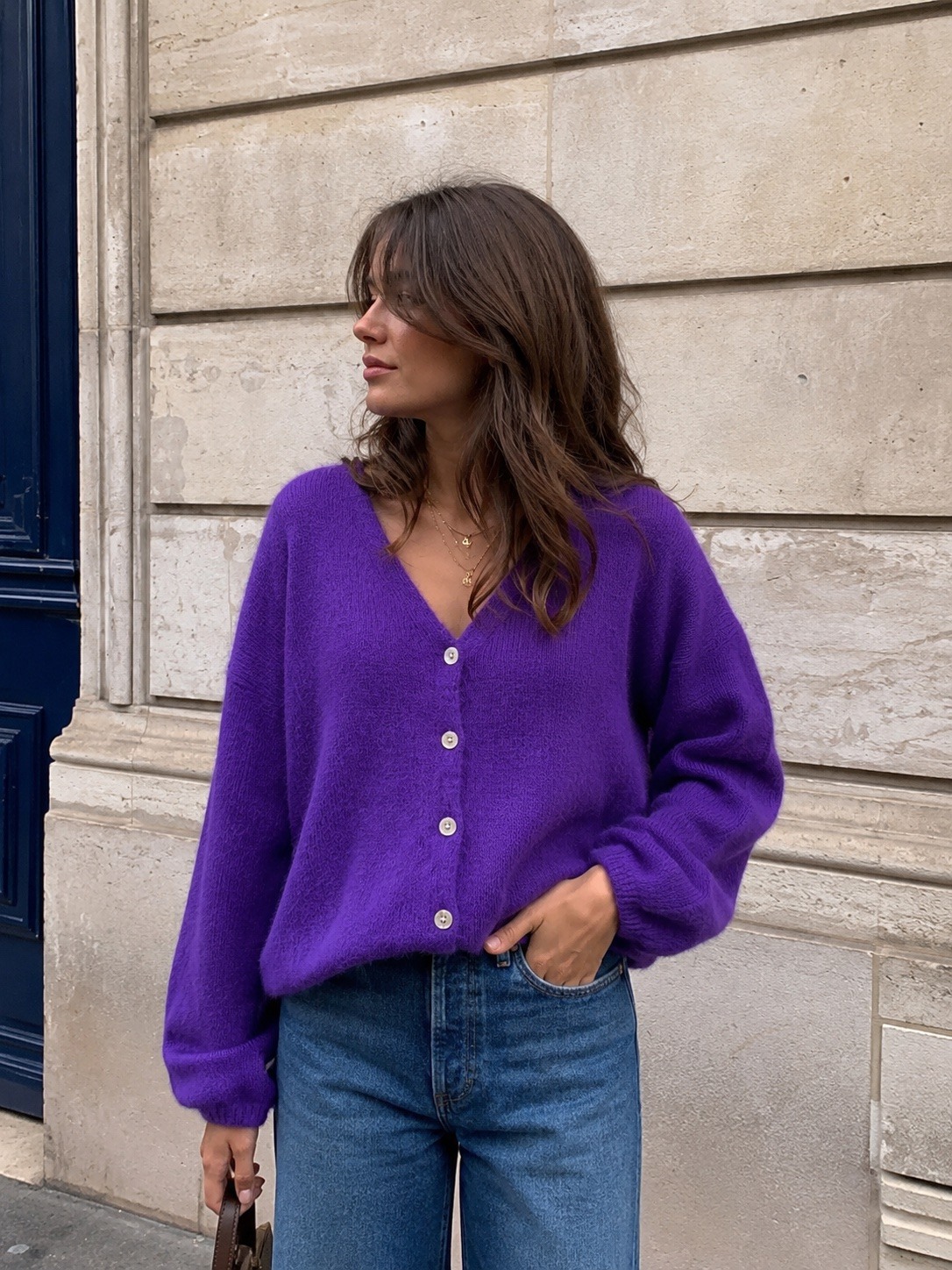 Grossiste Maëlys Paris - Gilet en 30 mohair réversible