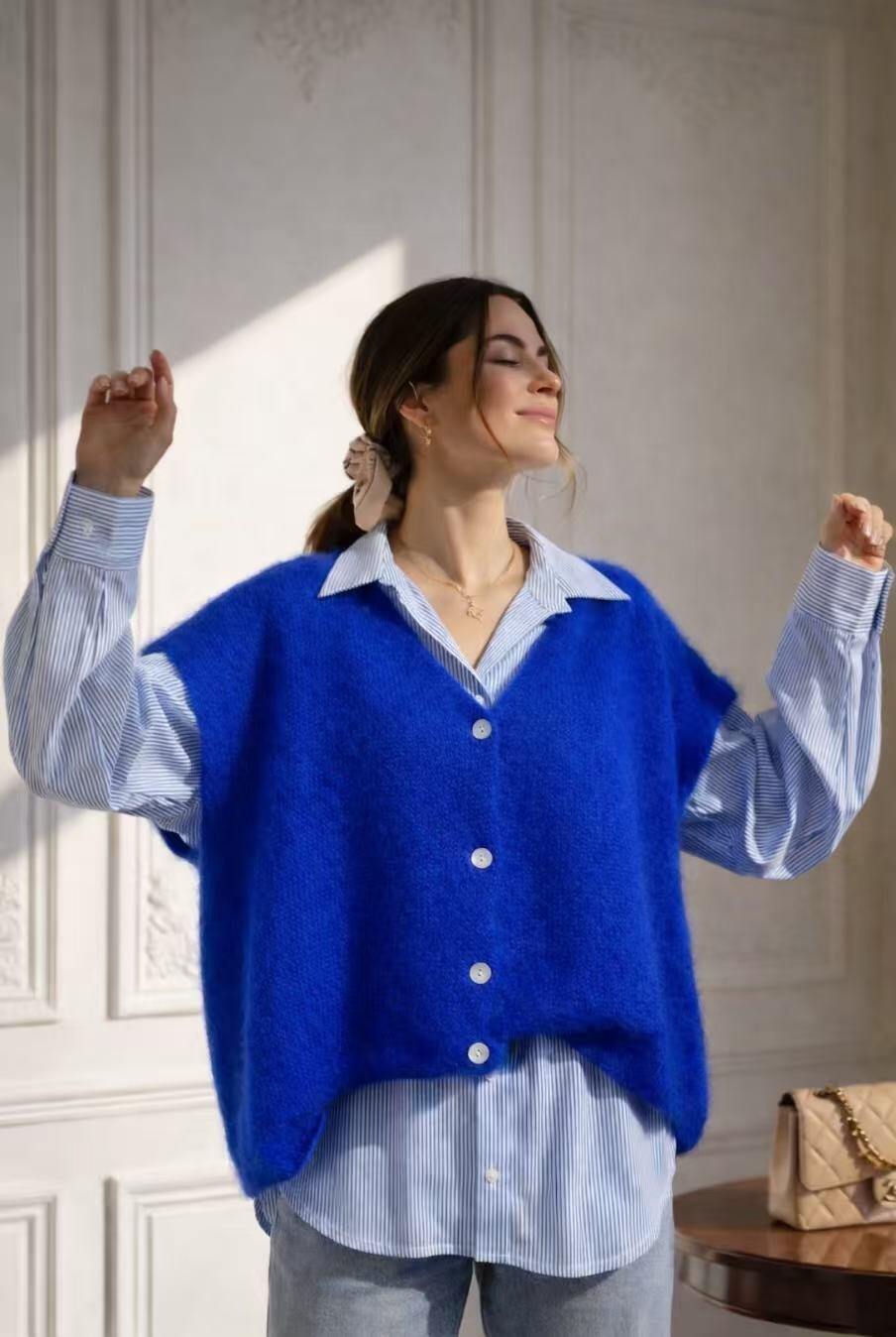Wholesaler Maëlys Paris - Sleeveless mohair vest