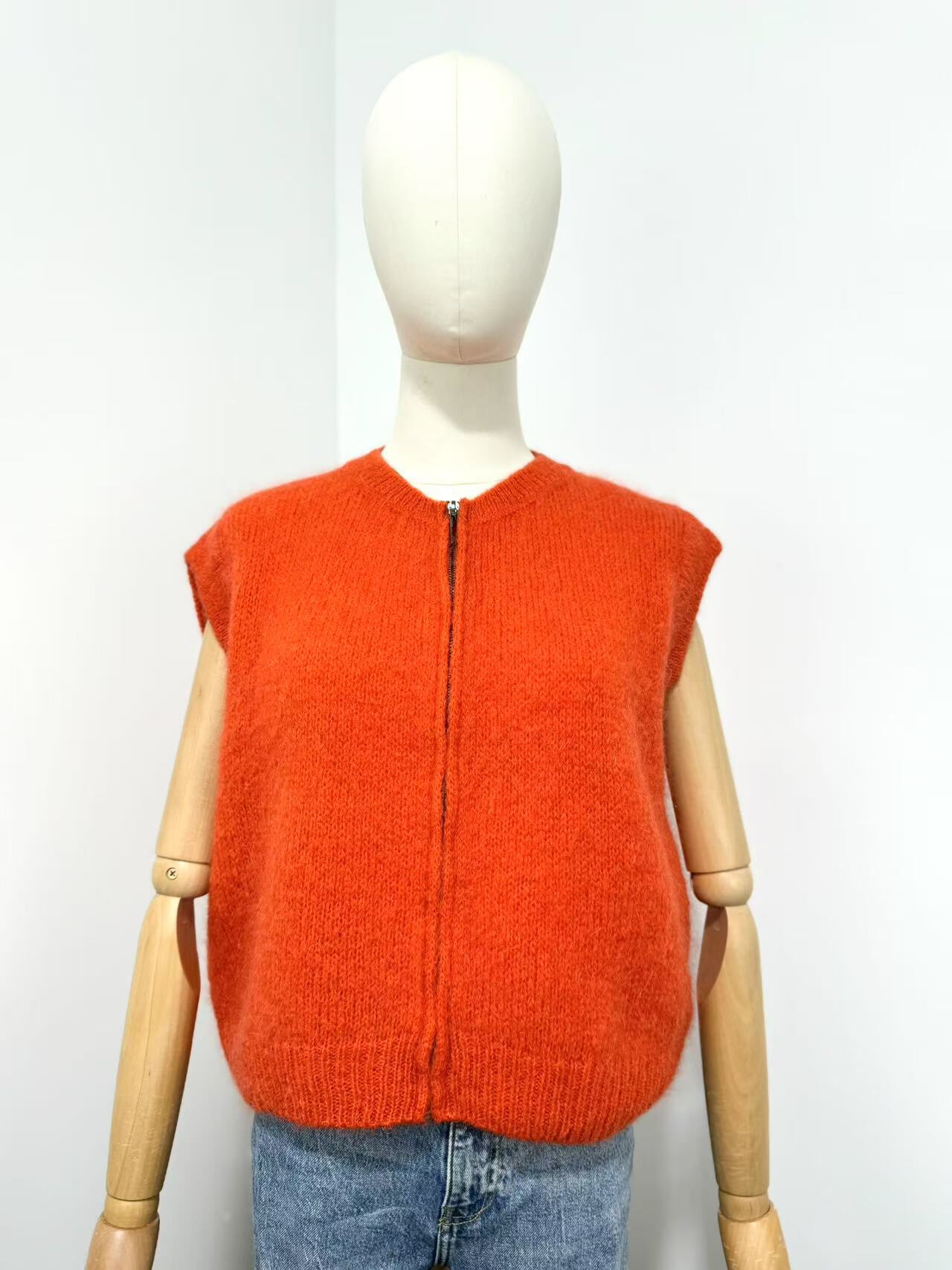 Grossista Maëlys Paris - Gilet smanicato in kid mohair 40%.