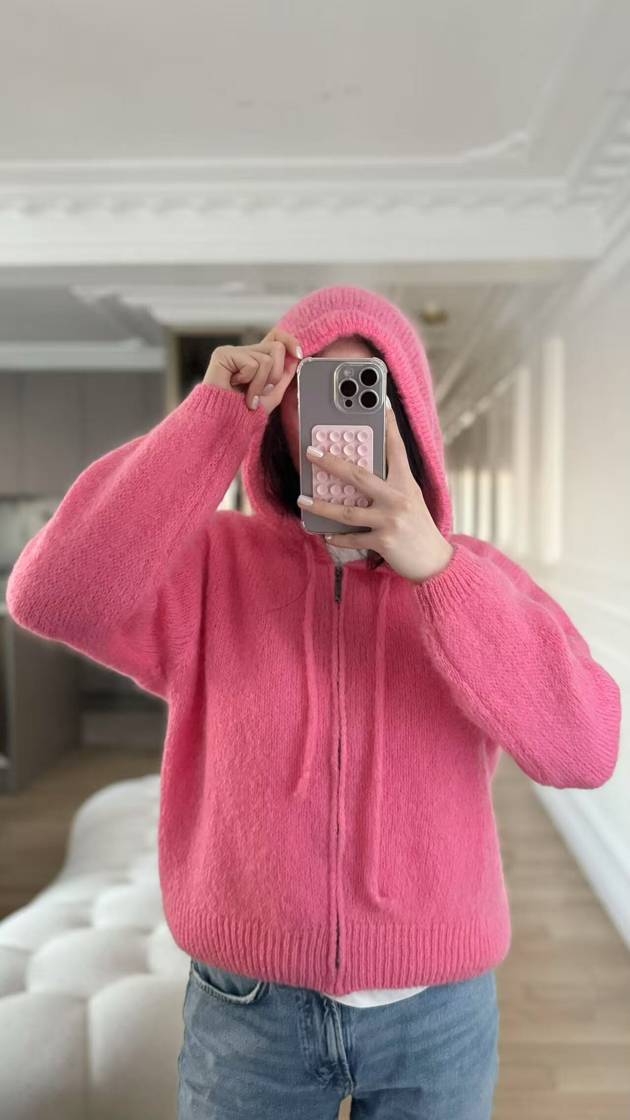 Wholesaler Maëlys Paris - Hoodie vest in 40% Kid Mohair