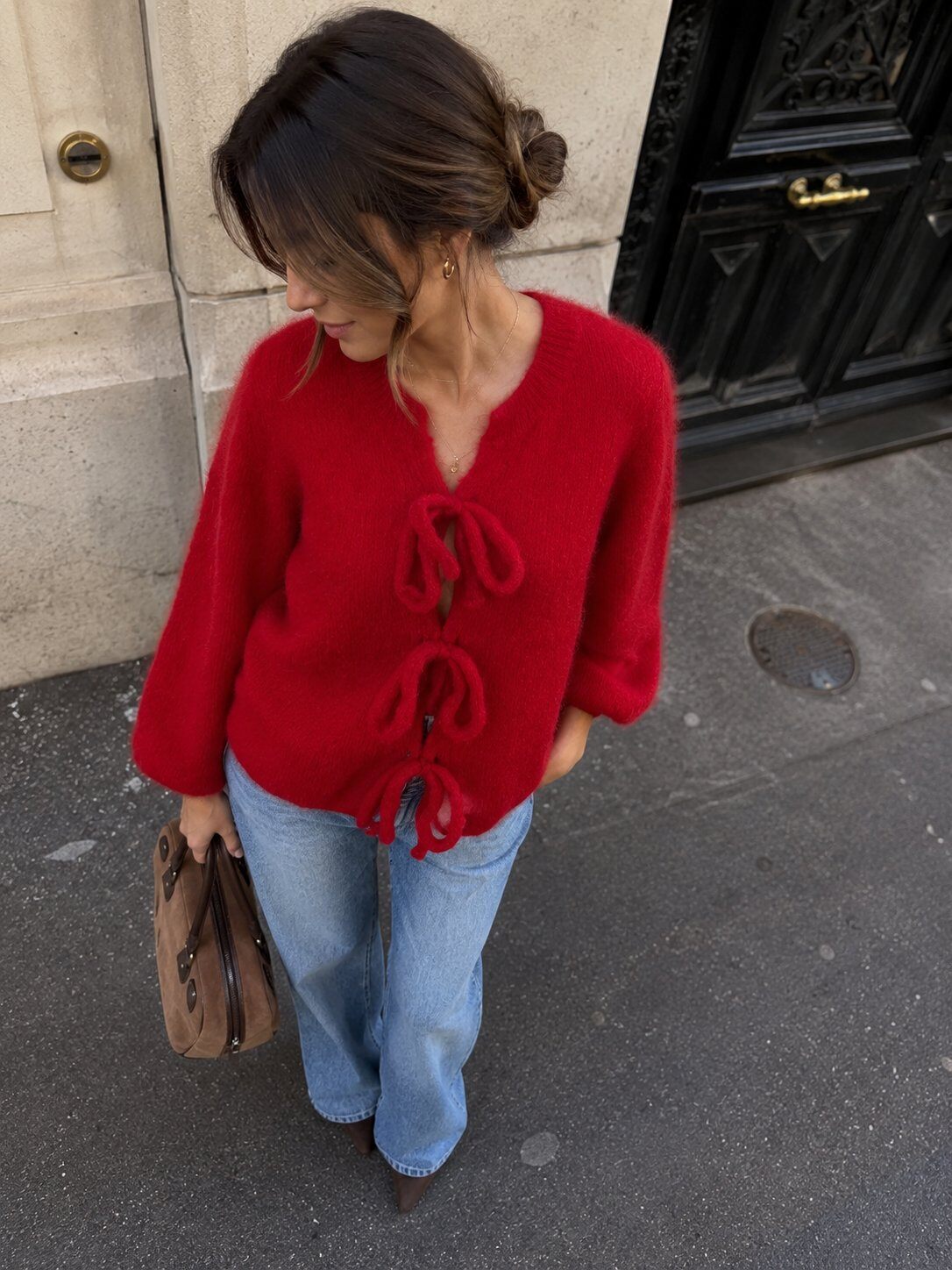 Wholesaler Maëlys Paris - Mohair cardigan with bow