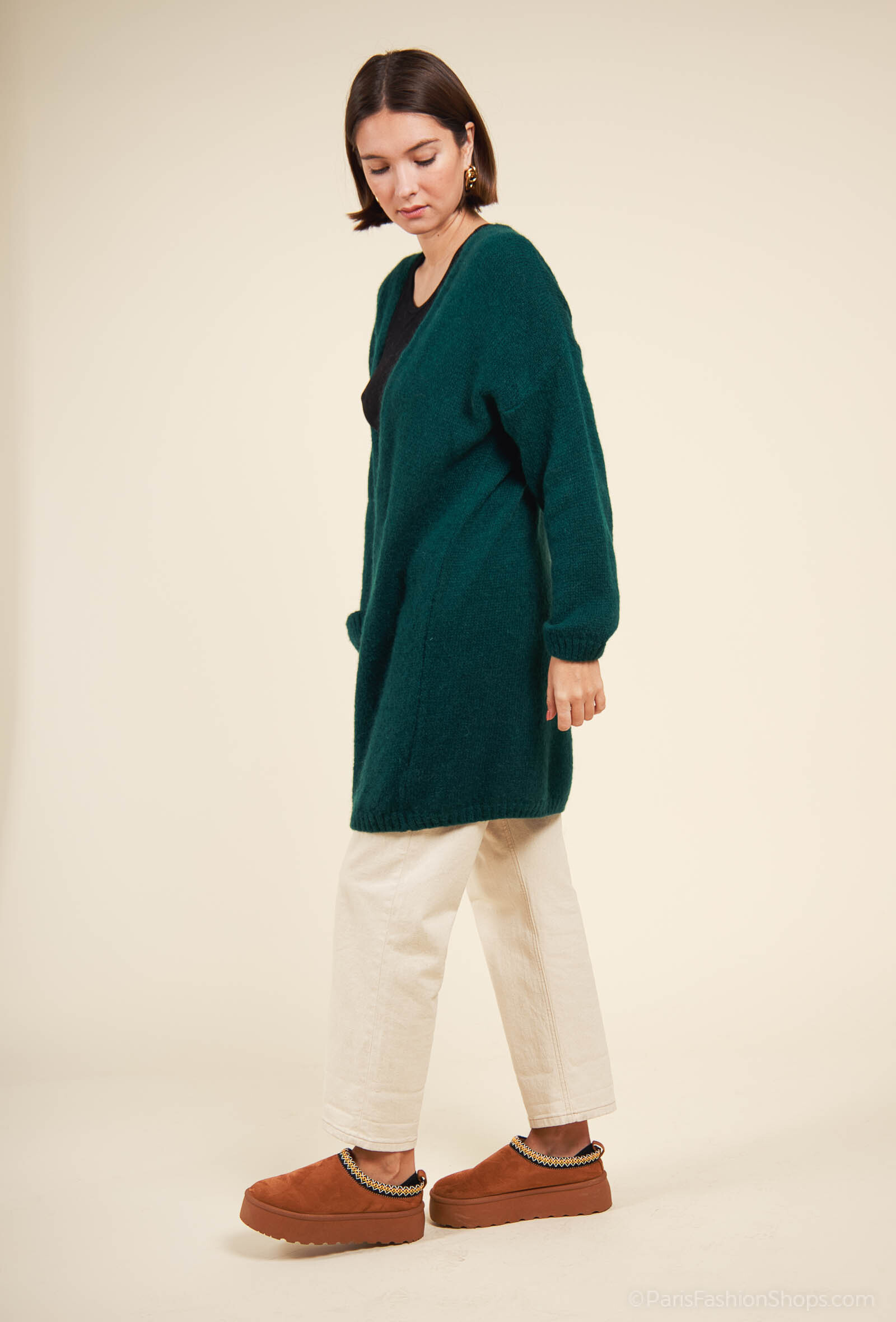 Wholesaler Maëlys Paris - Mid-length open mohair cardigan