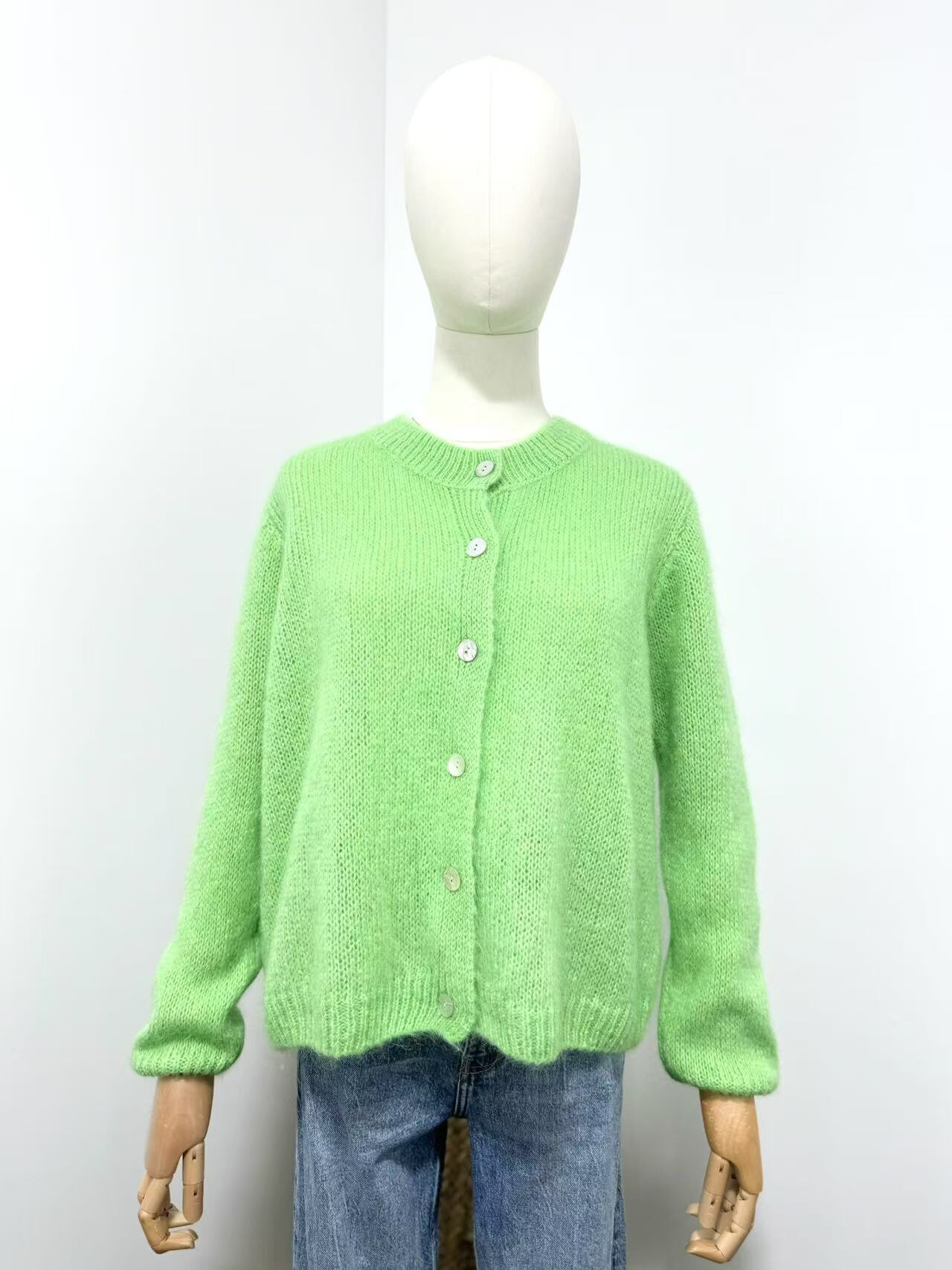 Wholesaler Maëlys Paris - Round neck vest in 30% Mohair