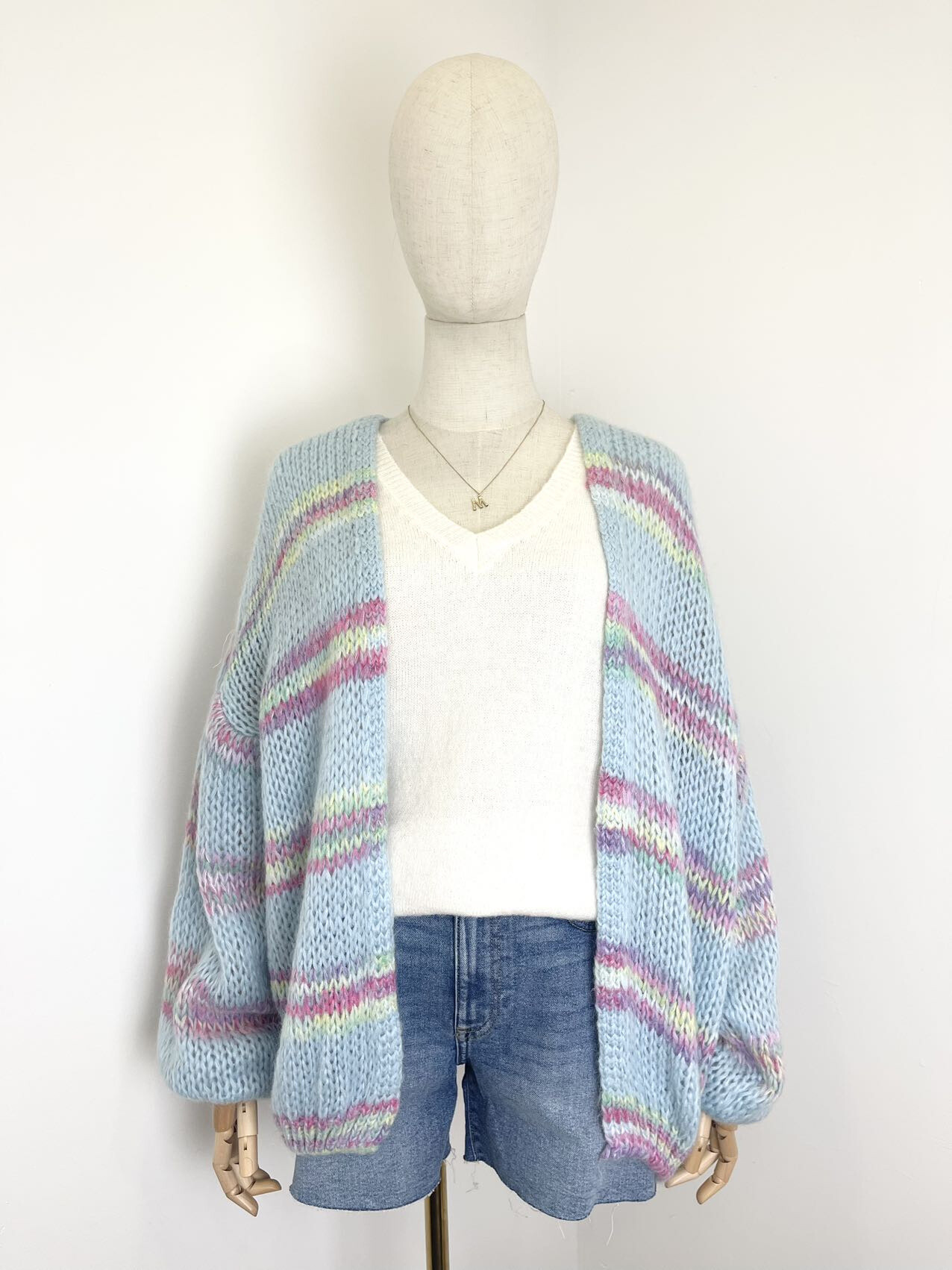 Wholesaler Maëlys Paris - Short colorful mohair cardigan