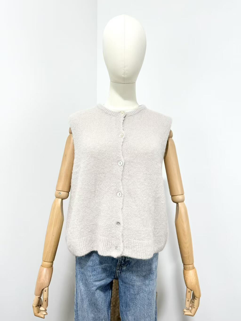 Grossista Maëlys Paris - Gilet smanicato in alpaca superfine 30%.