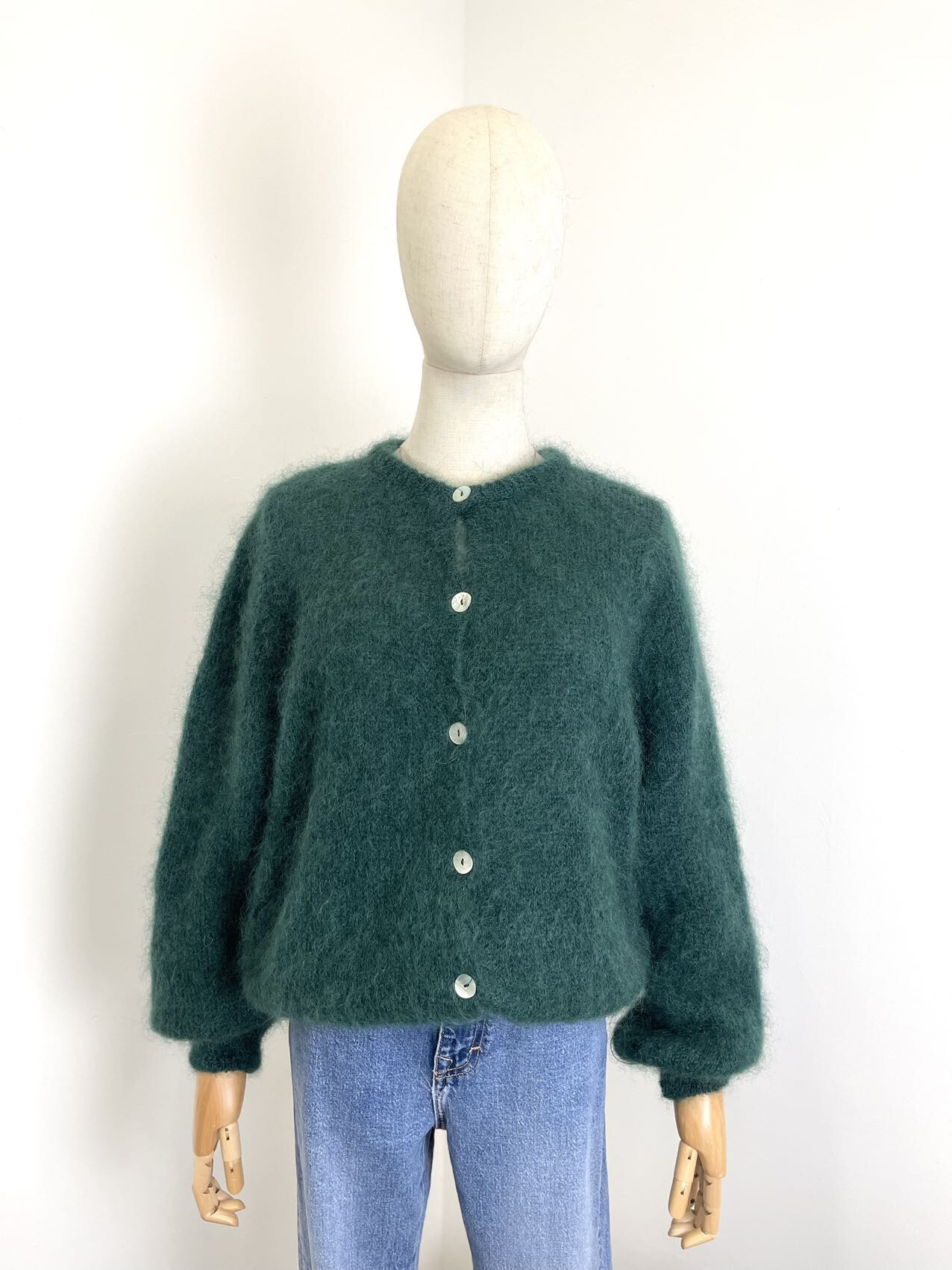 Großhändler Maëlys Paris - Rundhals-Cardigan aus flauschigem Mohair