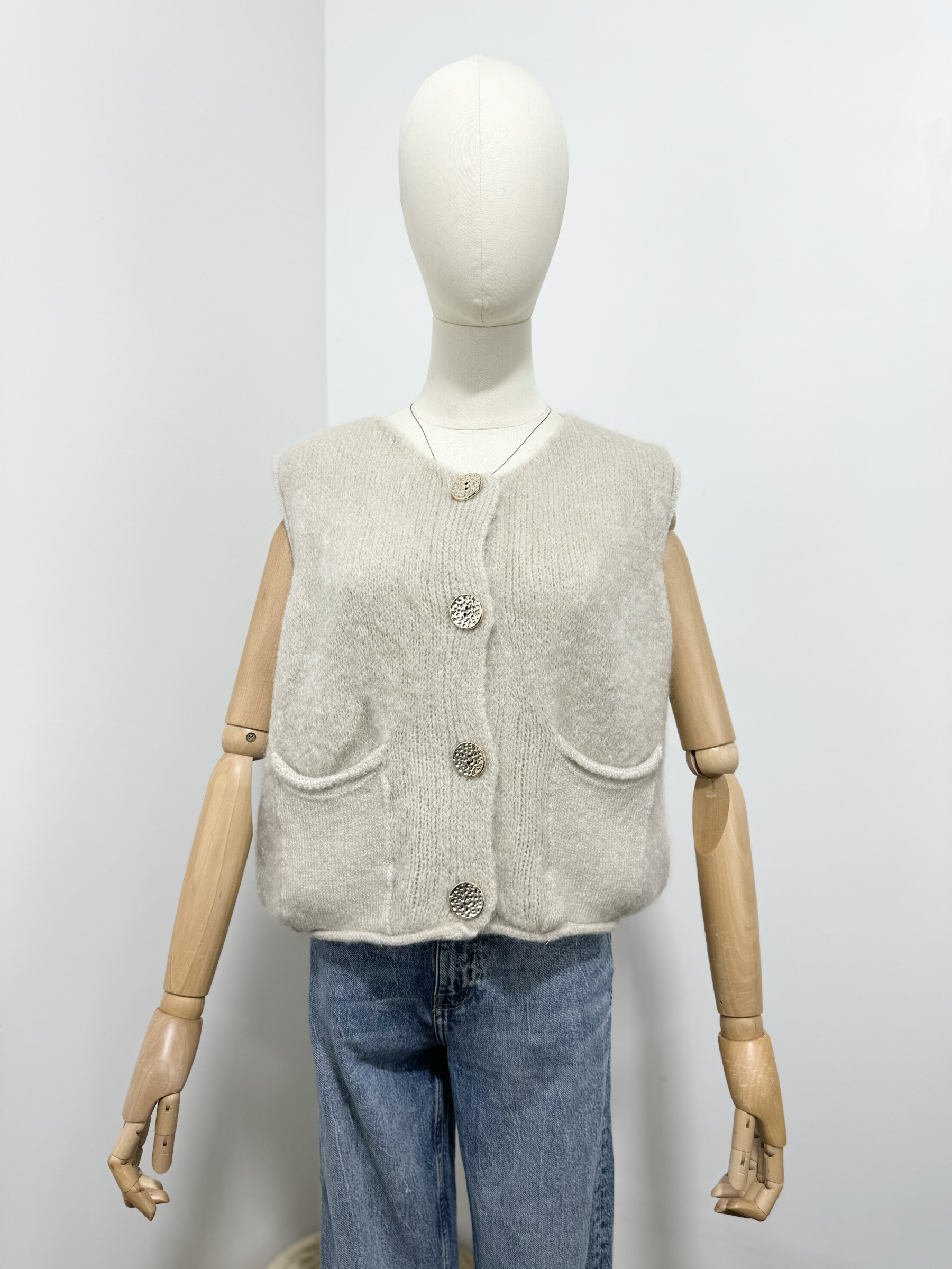 Grossista Maëlys Paris - Gilet senza maniche in mohair