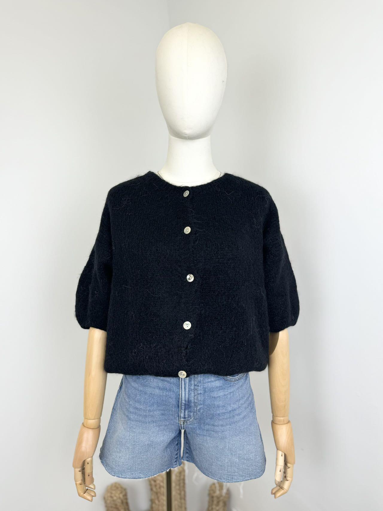 Wholesaler Maëlys Paris - Short-sleeve cardigan in 52% baby alpaca