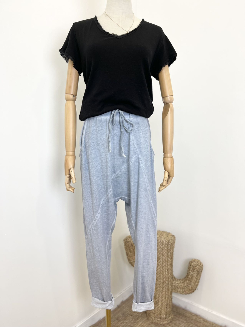 Grossiste Maëlys Paris - Pantalon en coton délavé vintage