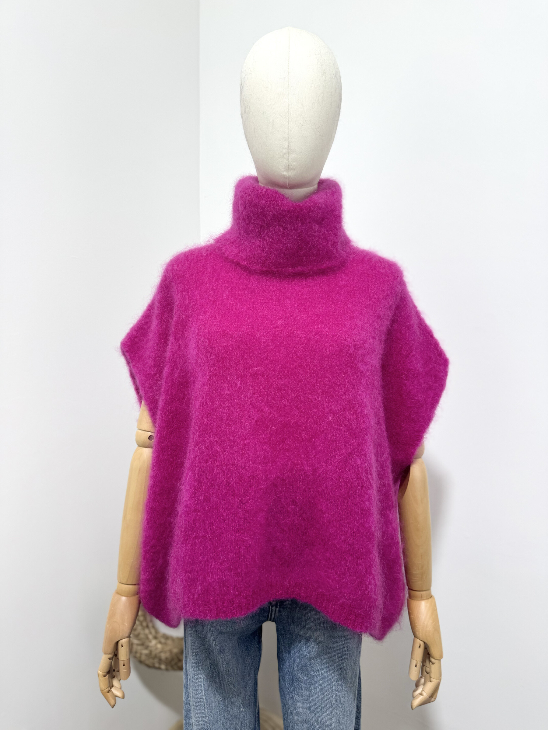 Grossiste Maëlys Paris - Pull sans manches col rond en 80% kid mohair