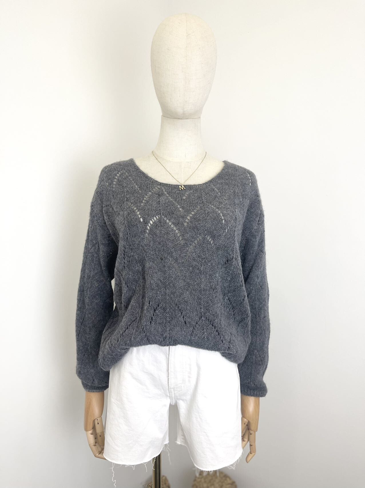 Wholesaler Maëlys Paris - Openwork baby alpaca sweater