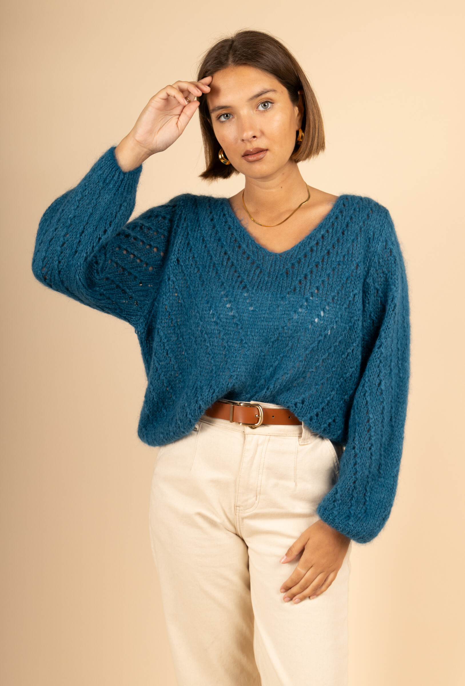 Grossiste Maëlys Paris - Pull ajouré en 30% mohair