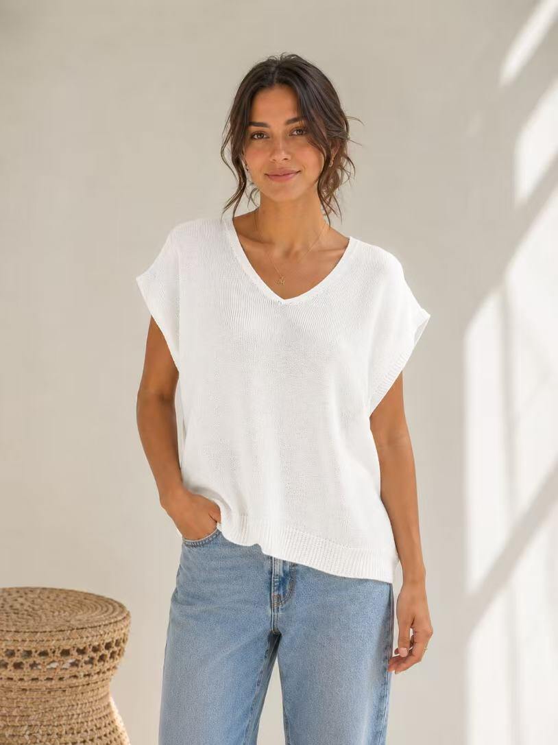 Grossiste Maëlys Paris - Pull 100% coton sans manches