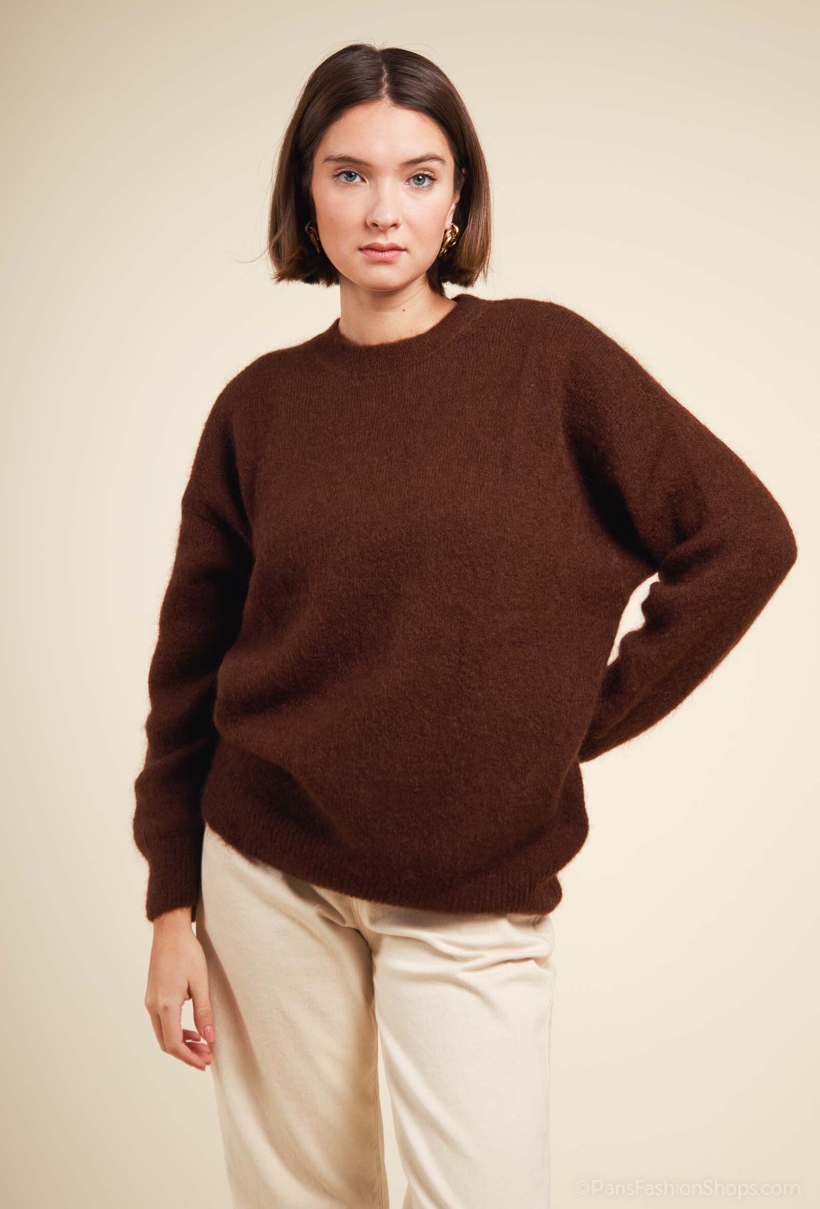 Grossiste Maëlys Paris - Pull en kid mohair col rond