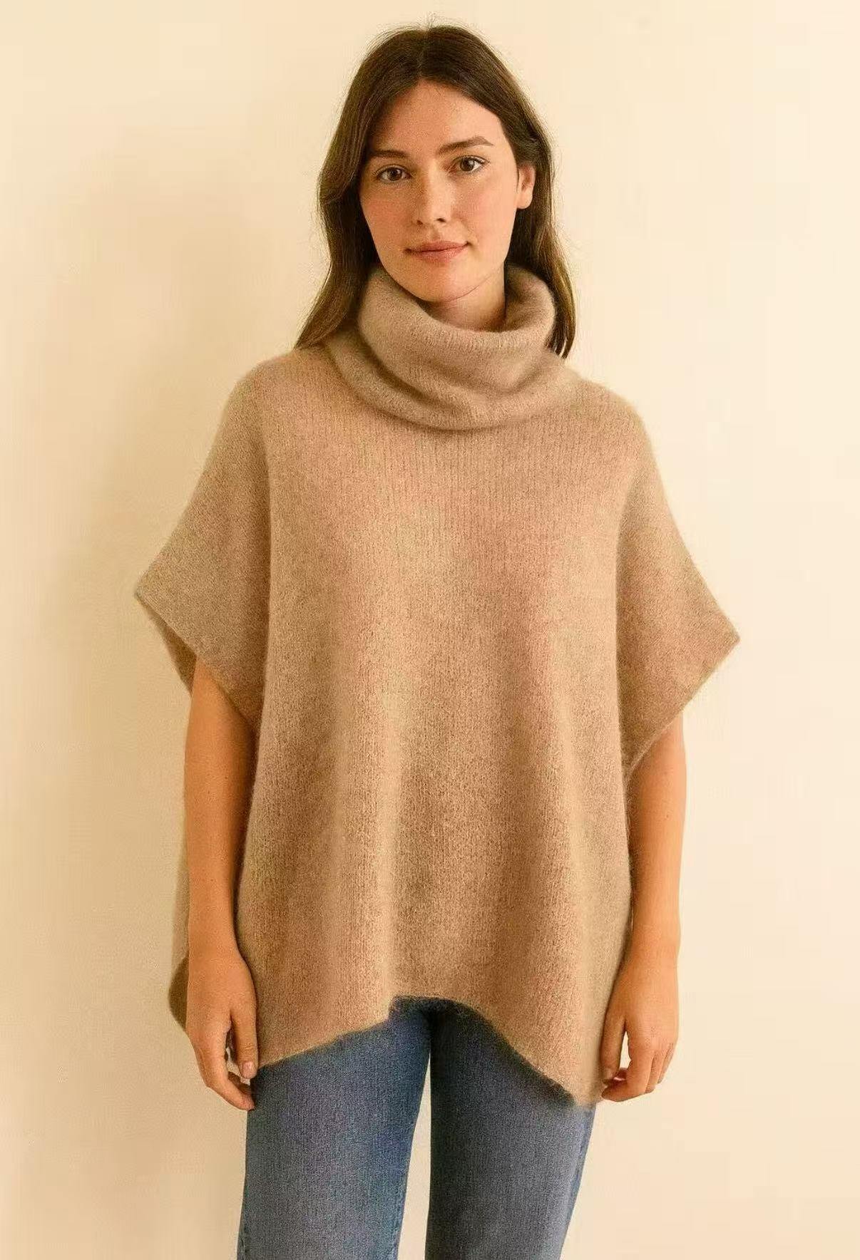 Mayorista Maëlys Paris - Suéter de kid mohair estilo poncho