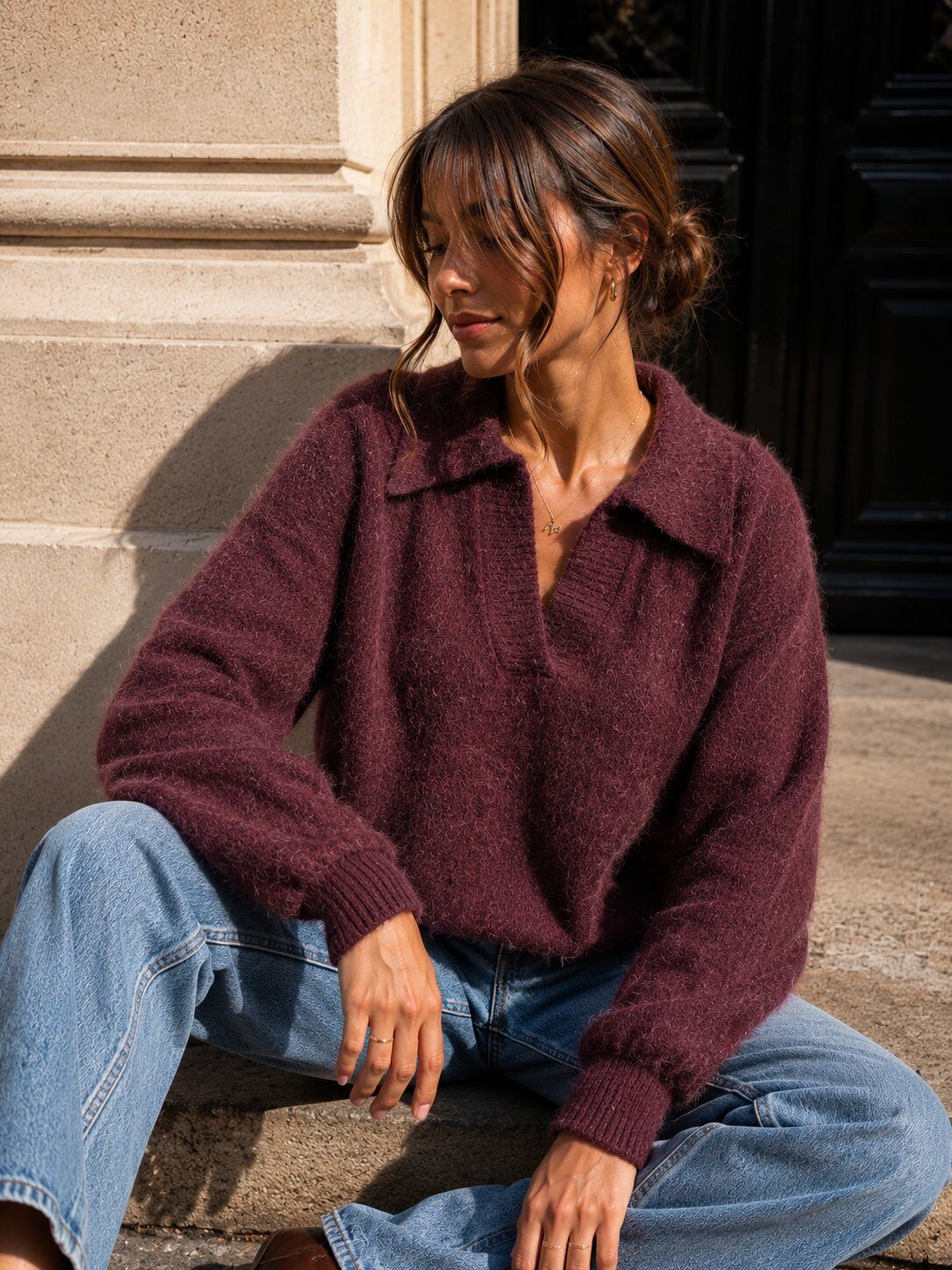 Grossiste Maëlys Paris - Pull en 52% baby alpaga polo
