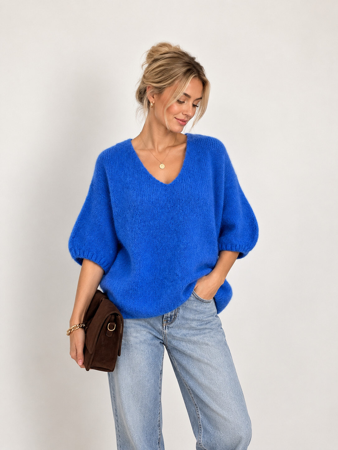Grossiste Maëlys Paris - Pull en kid mohair manches courtes