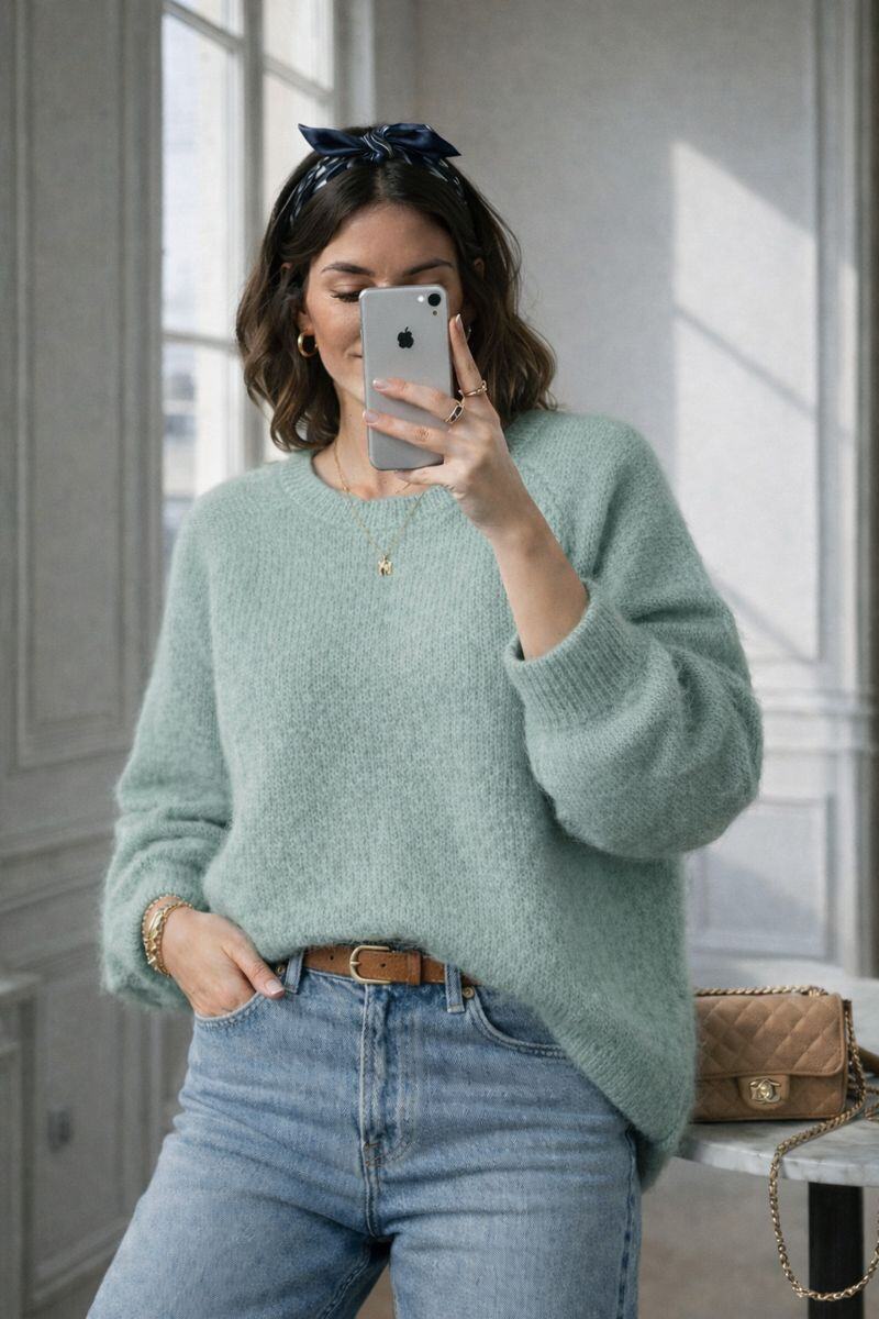 Mayorista Maëlys Paris - Suéter de mohair esponjoso
