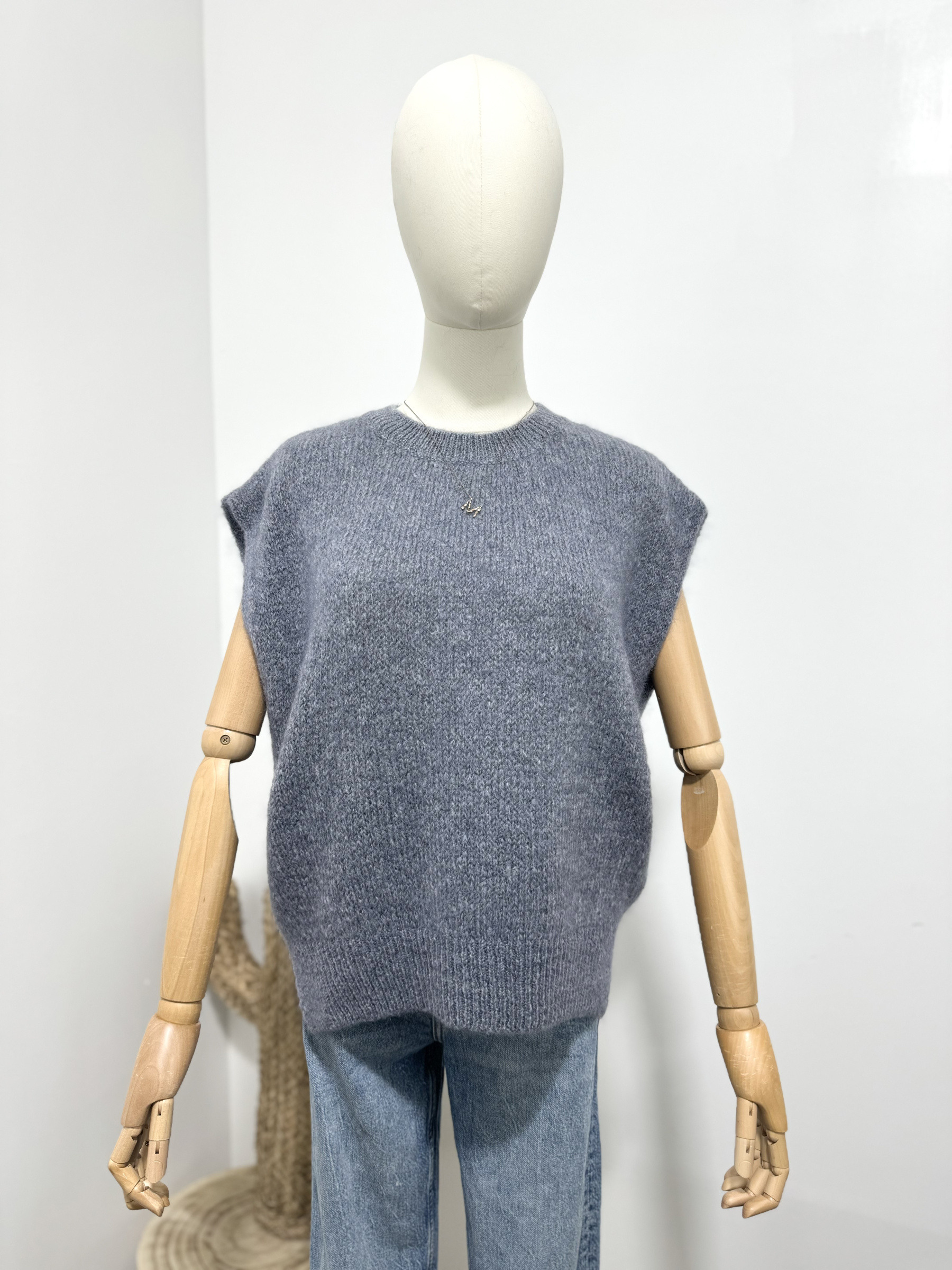 Mayorista Maëlys Paris - Suéter sin mangas de kid mohair