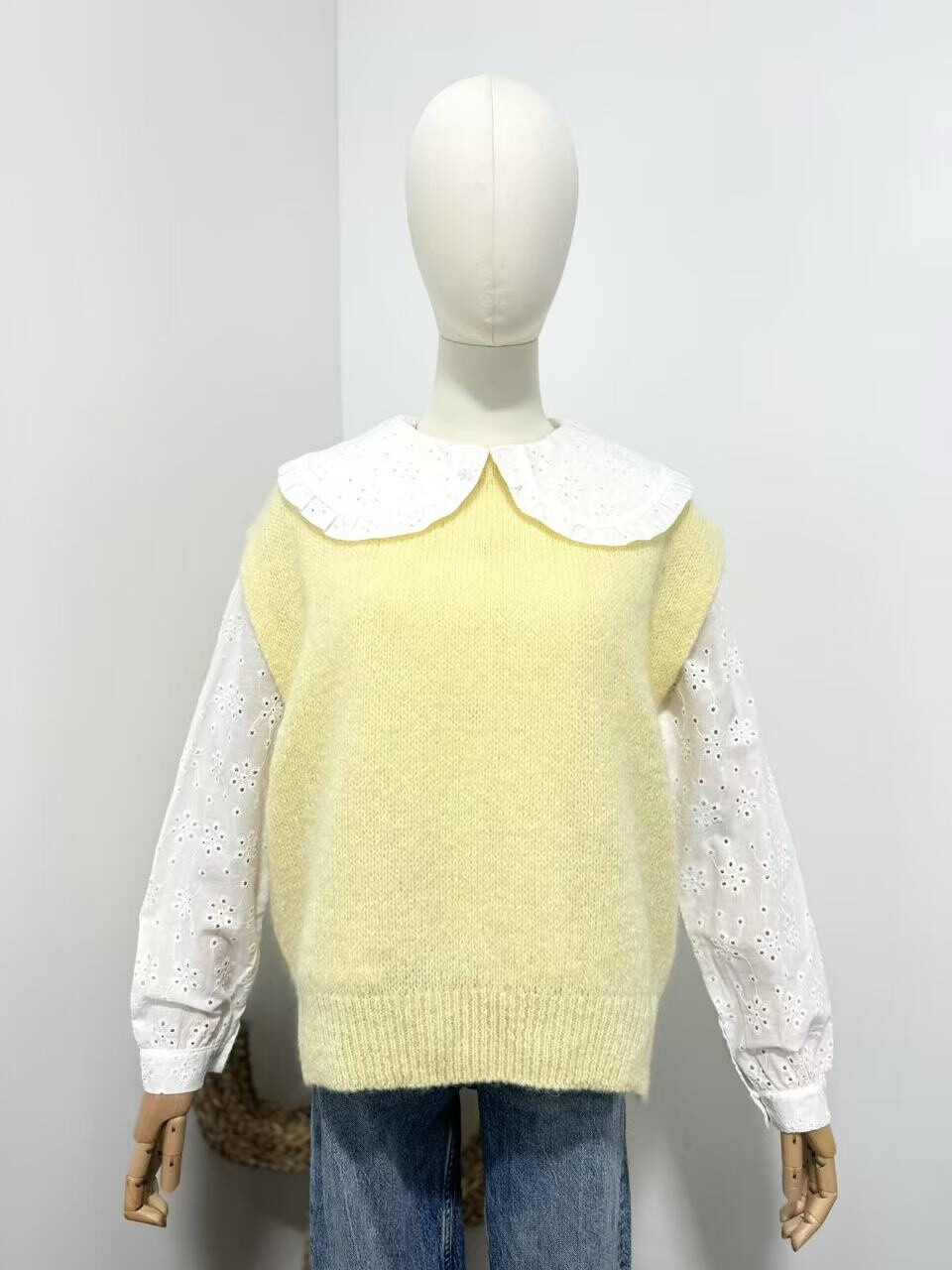 Grossiste Maëlys Paris - Pull sans manches en 20% kid mohair