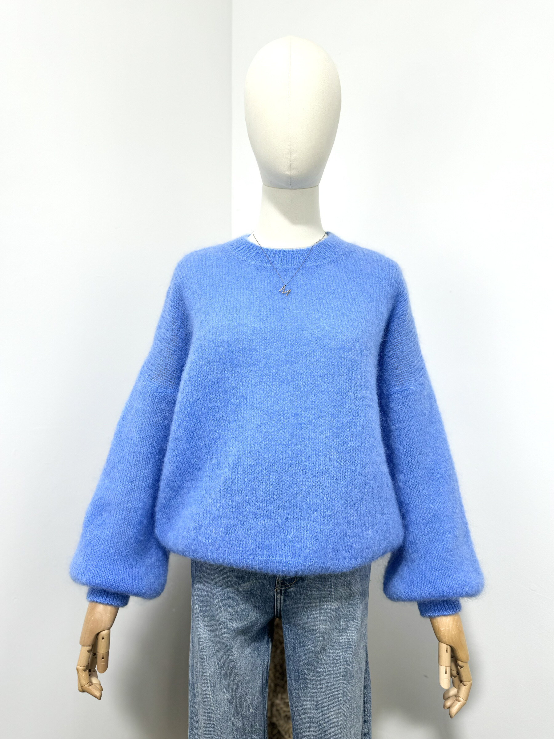 Grossiste Maëlys Paris - Pull col rond en 76% fluffy mohair