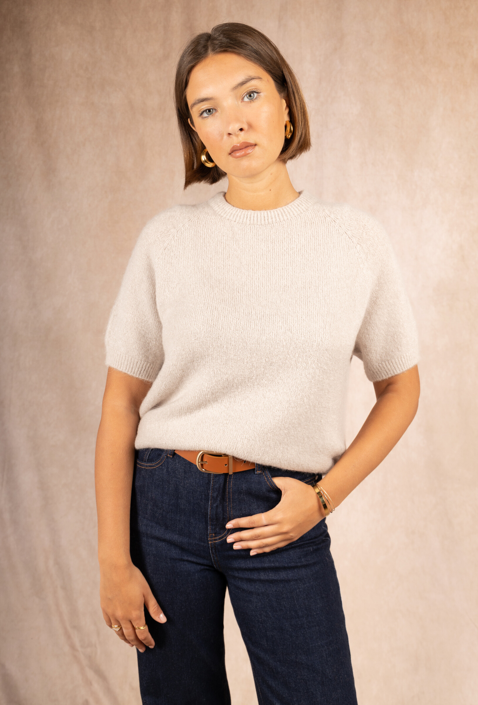 Großhändler Maëlys Paris - Kurzarm-Pullover 15% Superfeine Alpakawolle