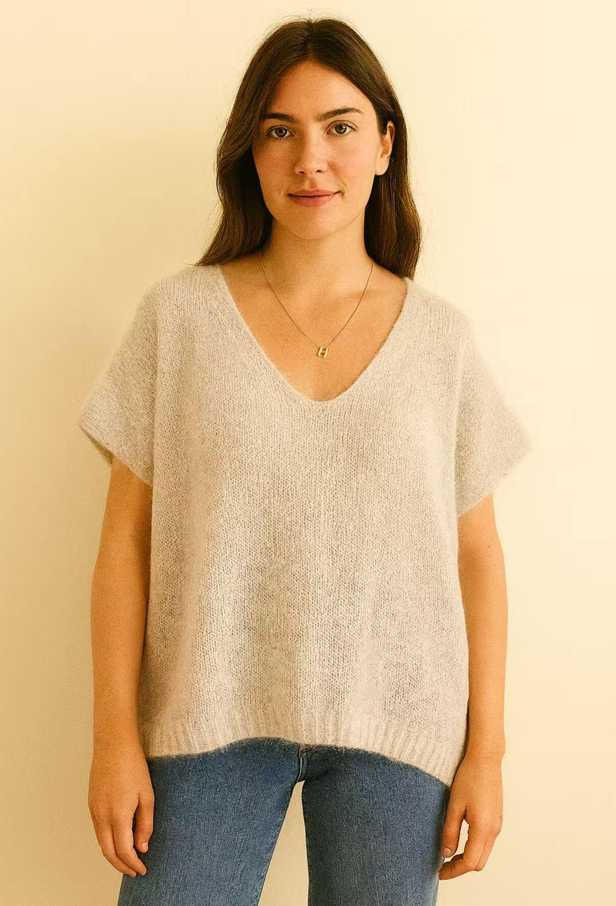 Mayorista Maëlys Paris - Suéter sin mangas de kid mohair