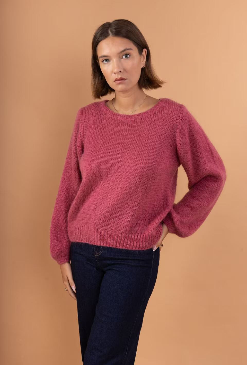 Wholesaler Maëlys Paris - Round-neck mohair sweater