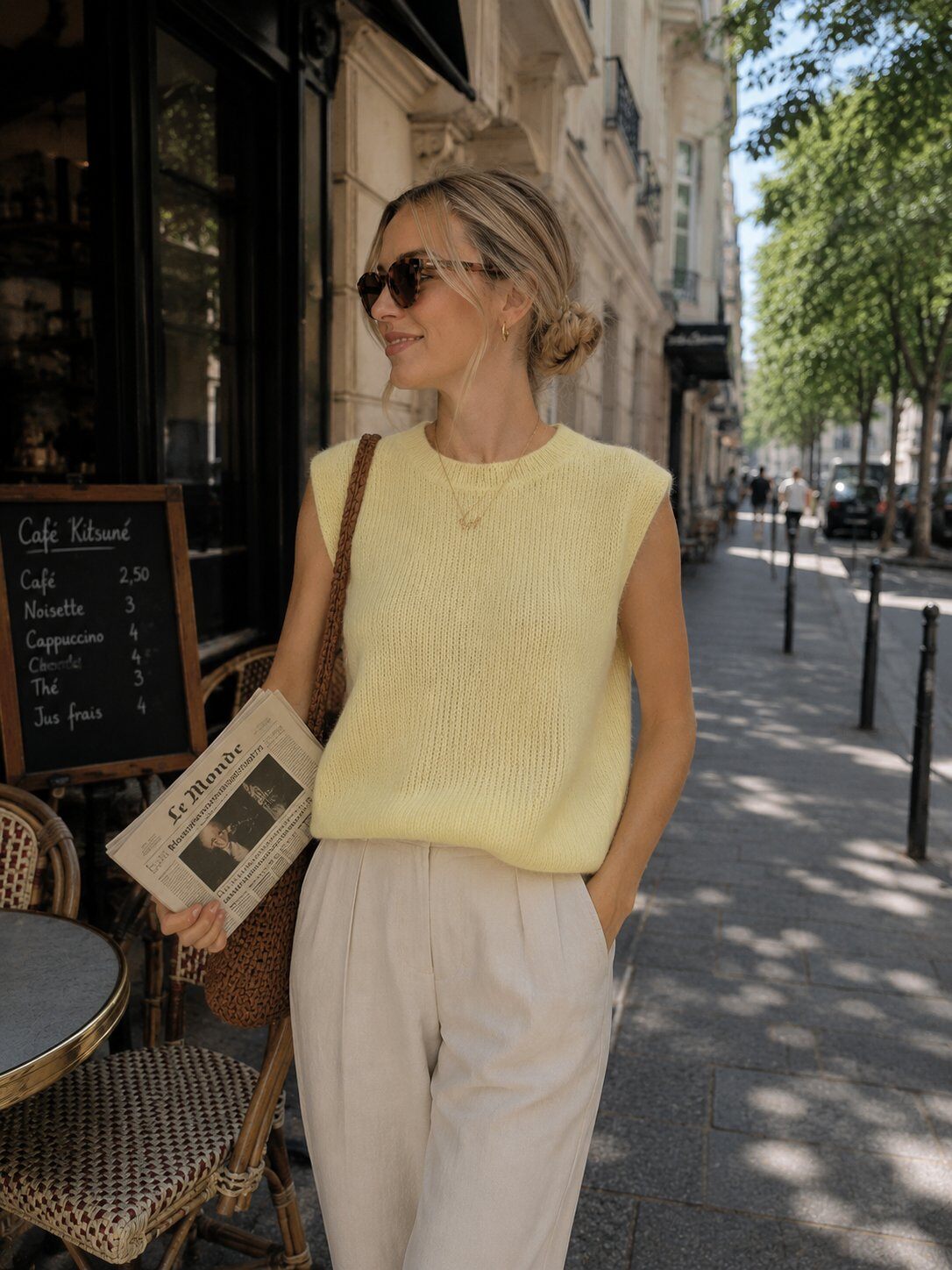 Grossista Maëlys Paris - Maglione senza maniche in baby alpaca