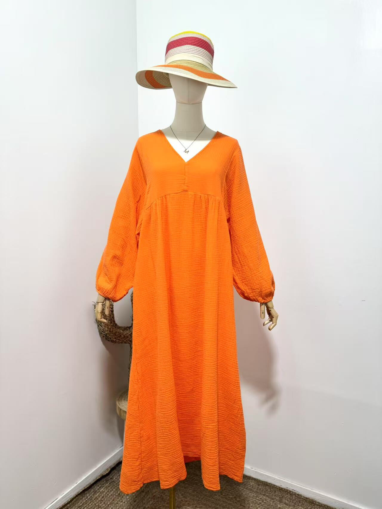 Grossiste Maëlys Paris - Robe longue en 100% coton gaze