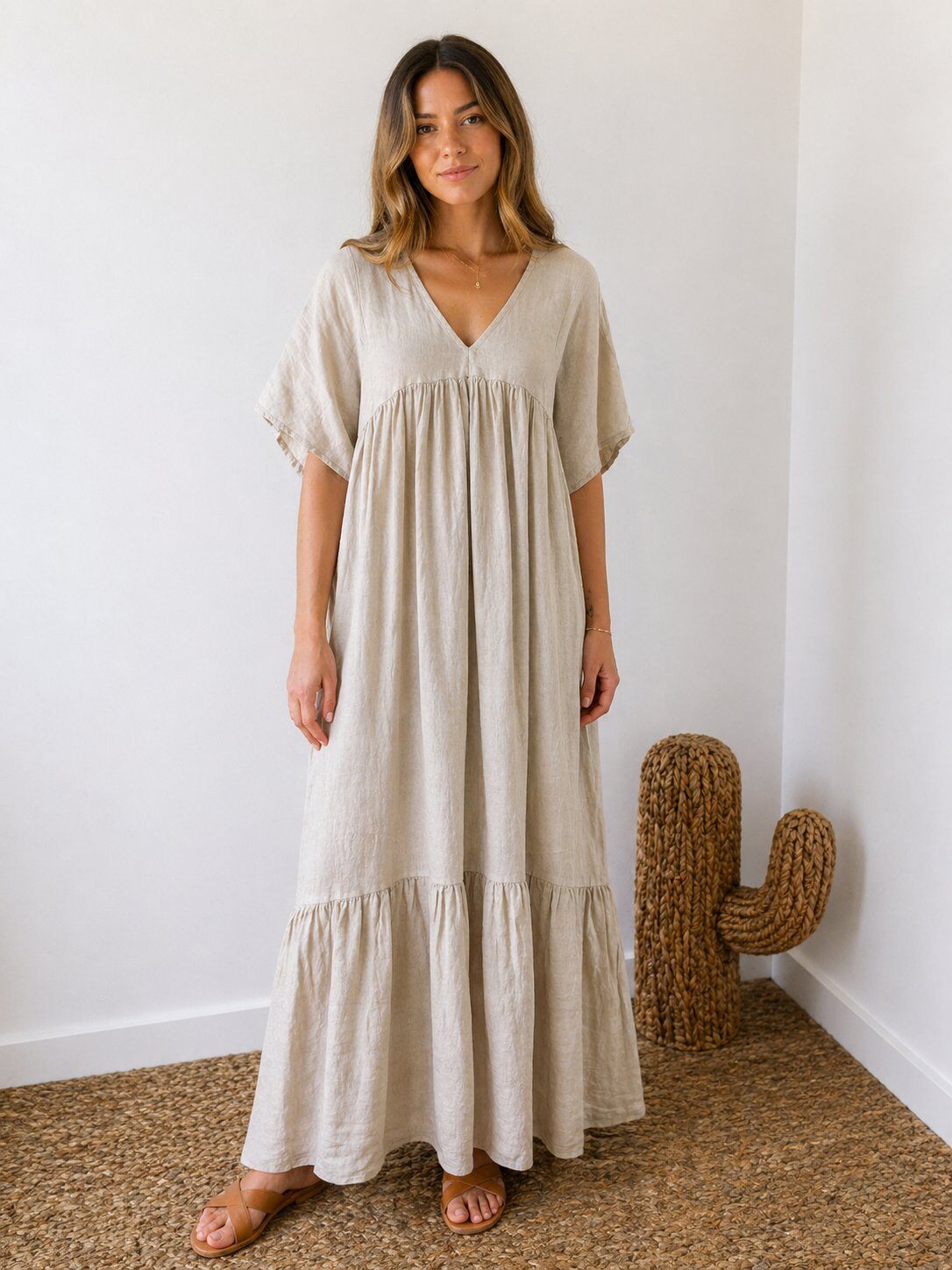 Mayorista Maëlys Paris - Vestido largo de lino