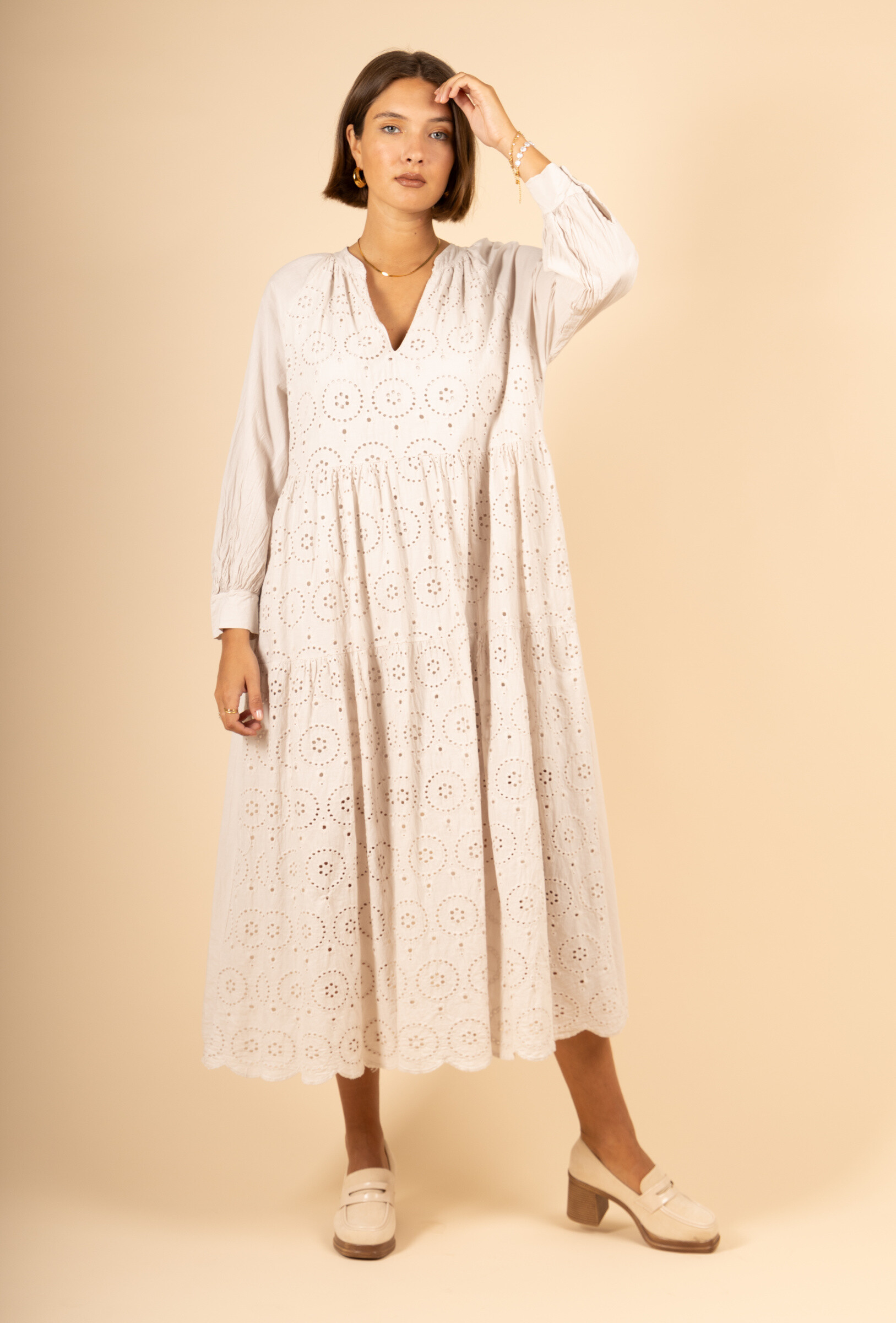 Wholesaler Maëlys Paris - Cotton embroidery dress