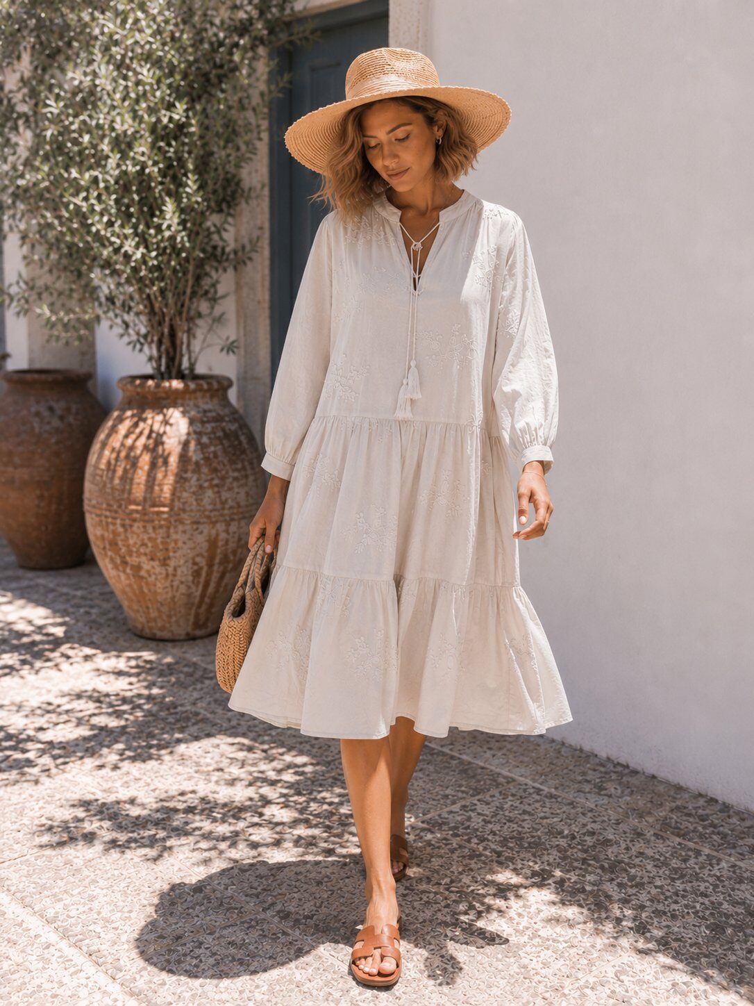 Wholesaler Maëlys Paris - Short embroidered dress