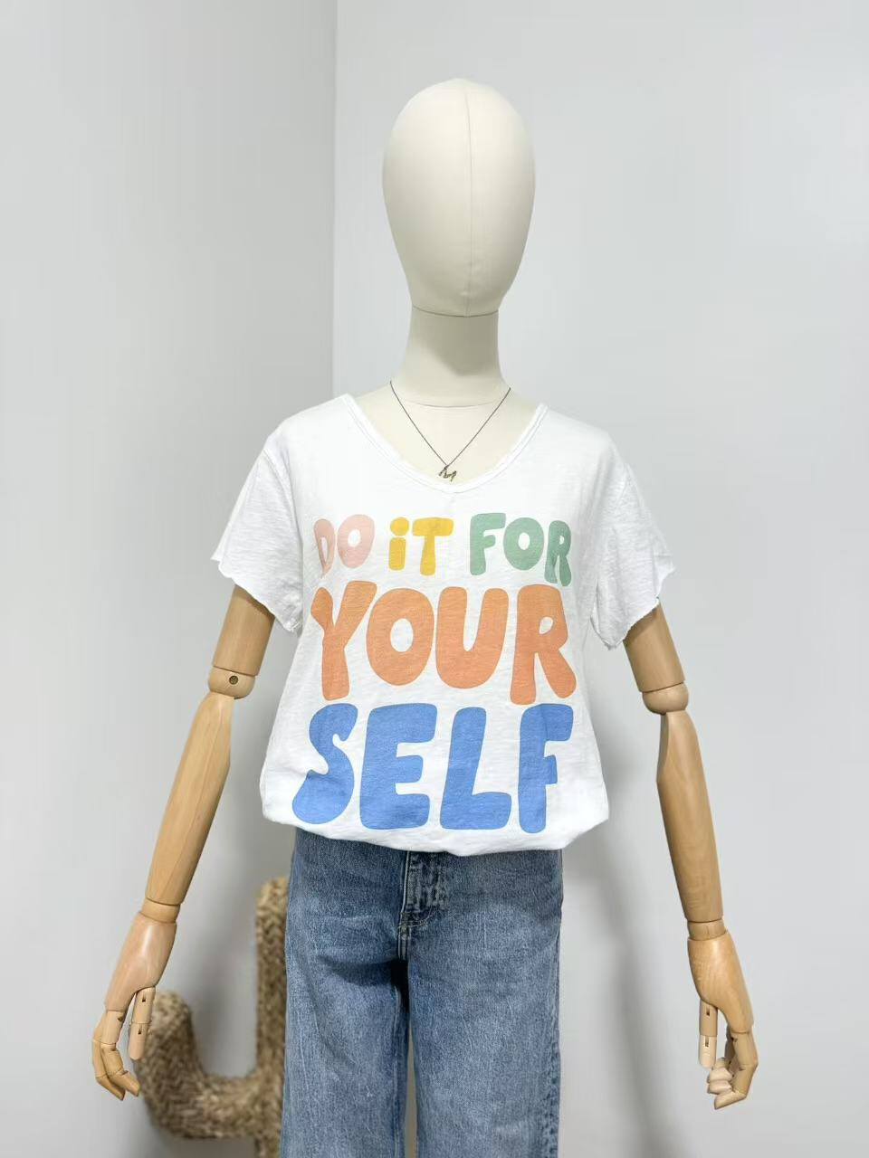 Grossiste Maëlys Paris - T-shirt imprimée " DO IT FOR YOURSELF "