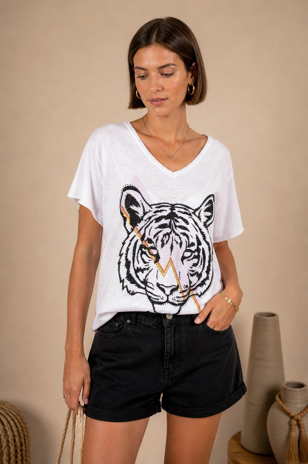 Mayorista Maëlys Paris - Camiseta de algodón estampada