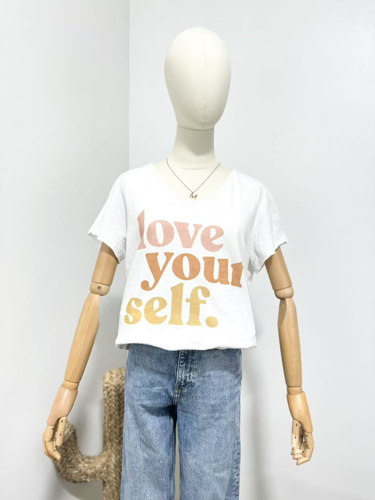 Grossiste Maëlys Paris - T-shirt imprimée " LOVE YOURSELF "
