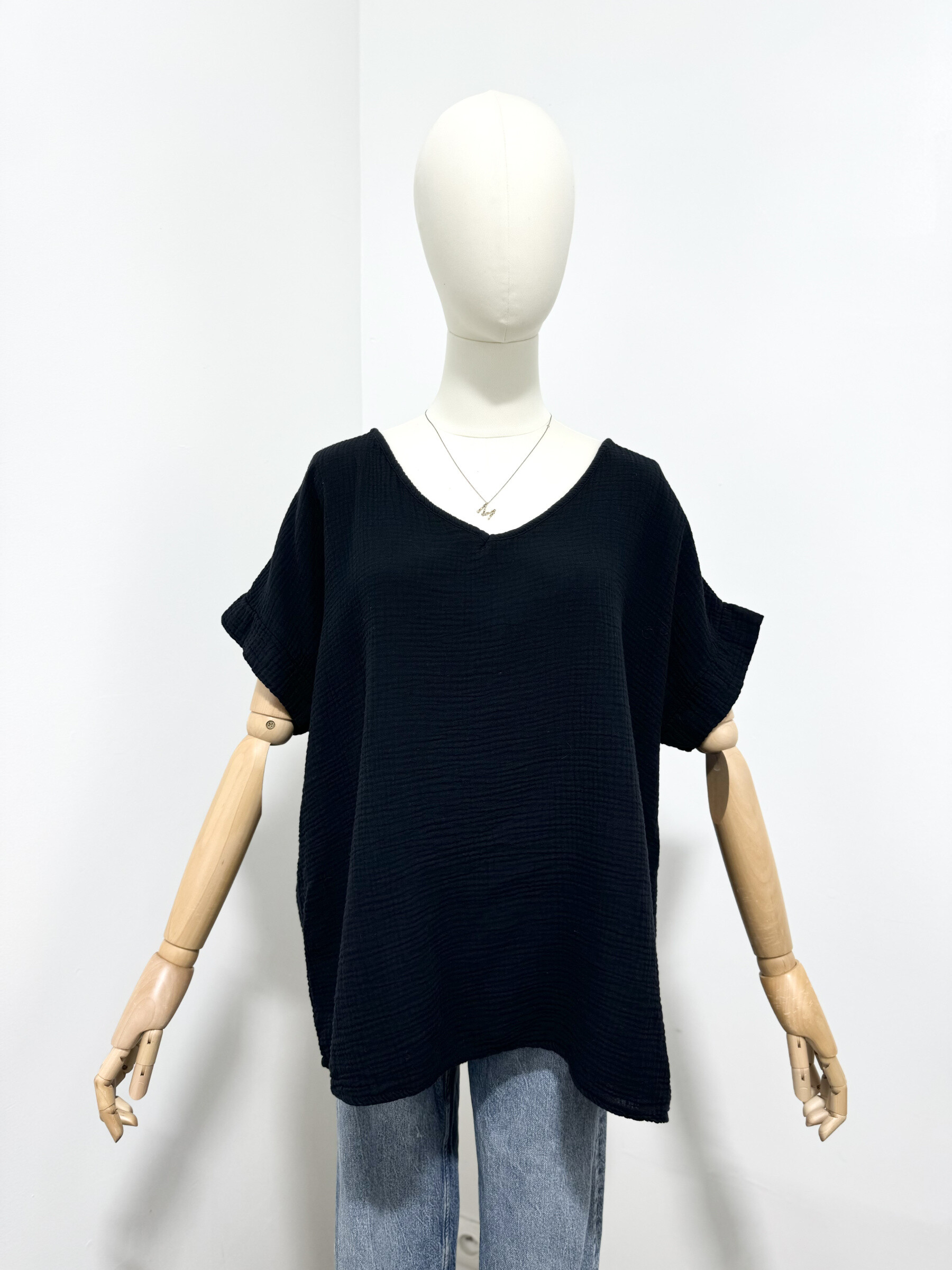 Großhändler Maëlys Paris - Langes Kleid in 100% Baumwollgaze