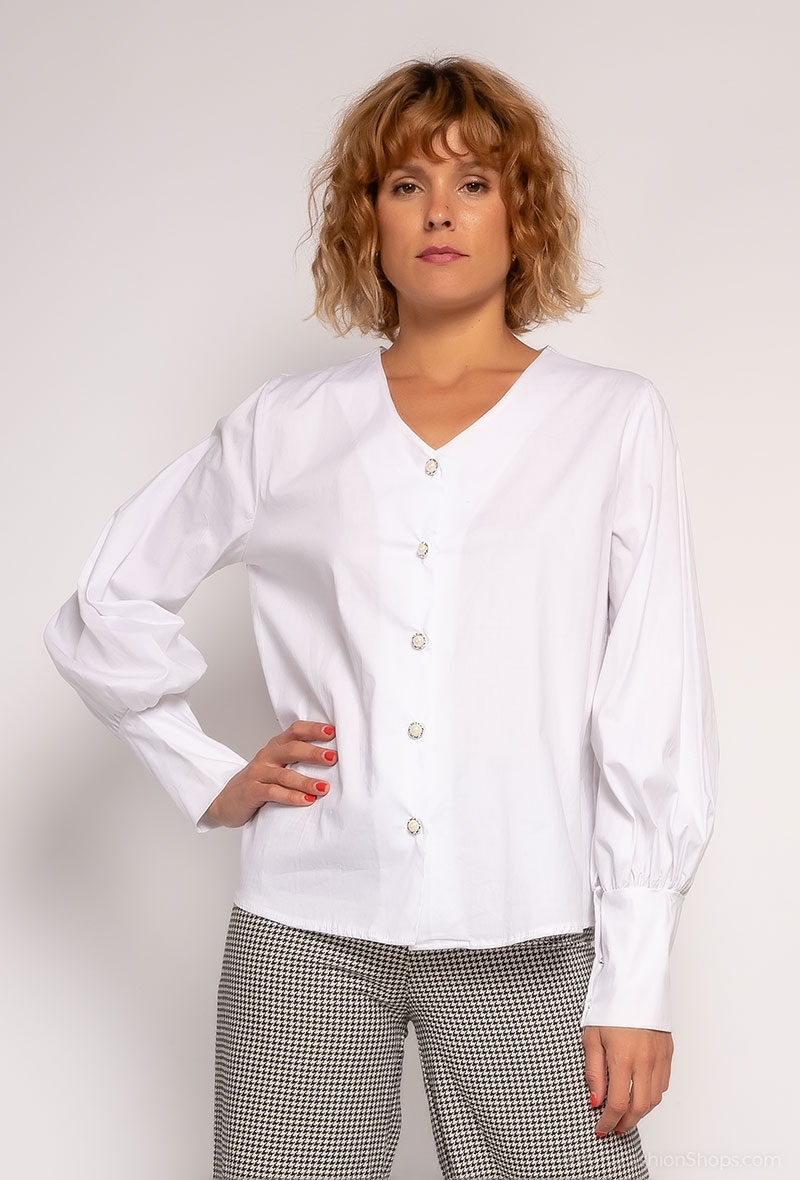 Grossiste Maia H. - Chemise à boutons perle