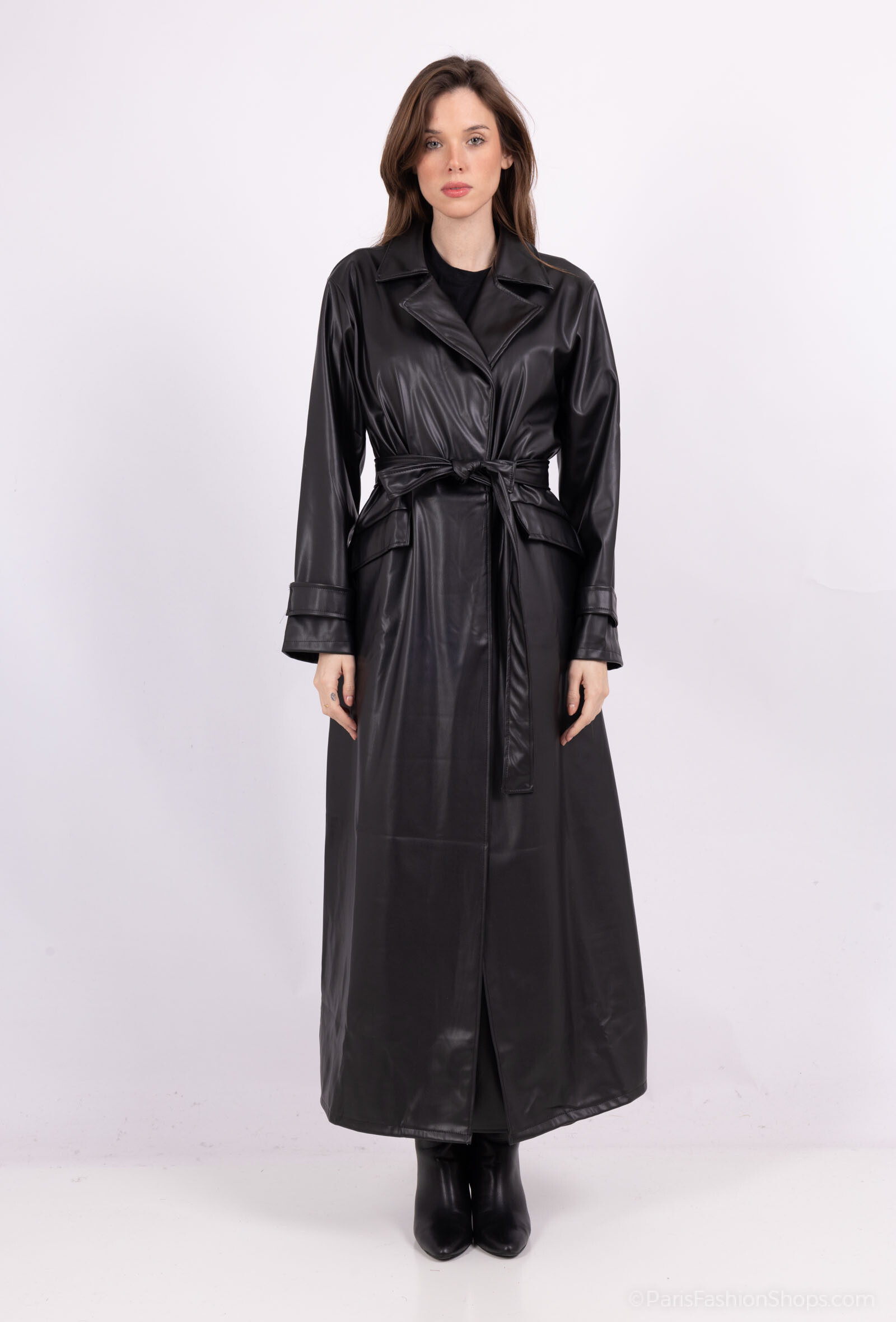Wholesaler Maia H. - Long faux leather jacket