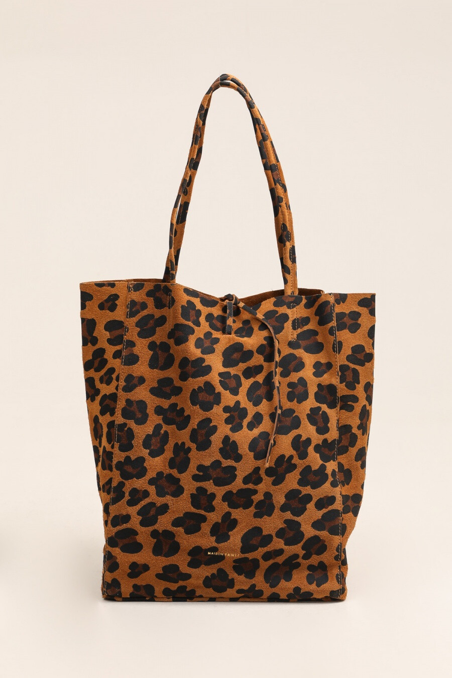 Wholesaler Maison Fanli - Leopard Suede Tote Bag