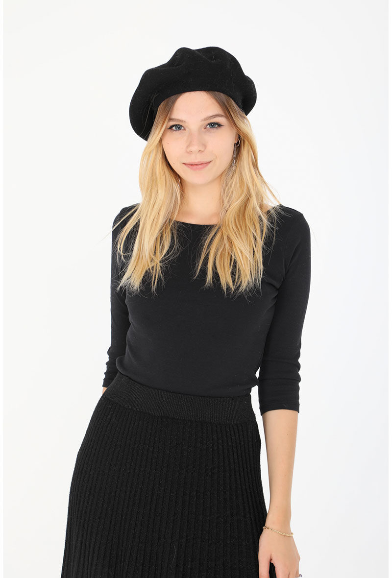 Wholesaler Maison Fanli - Beret doubled in cashmere