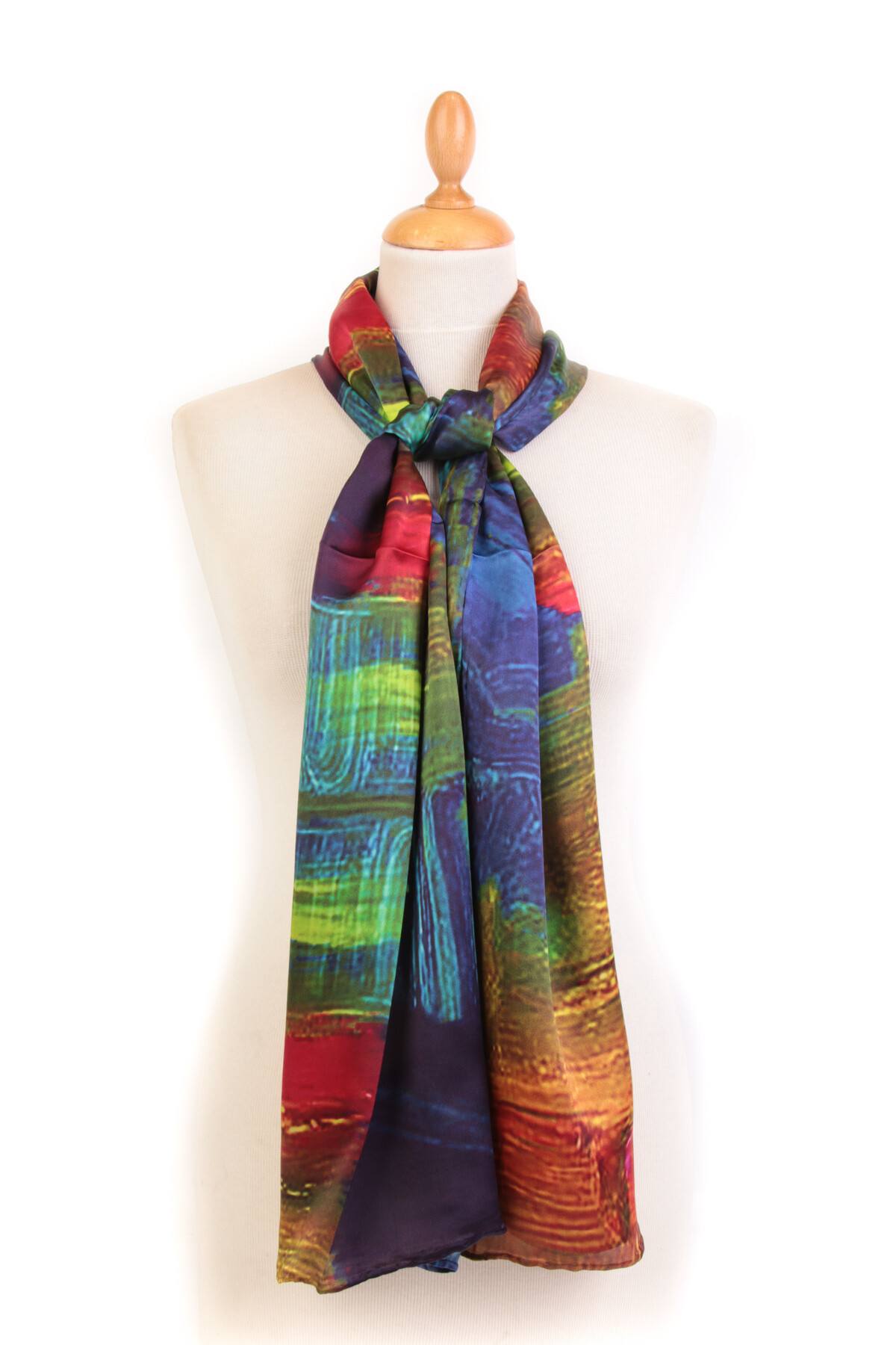 Wholesaler Maison Fanli - Digital silk satin scarf