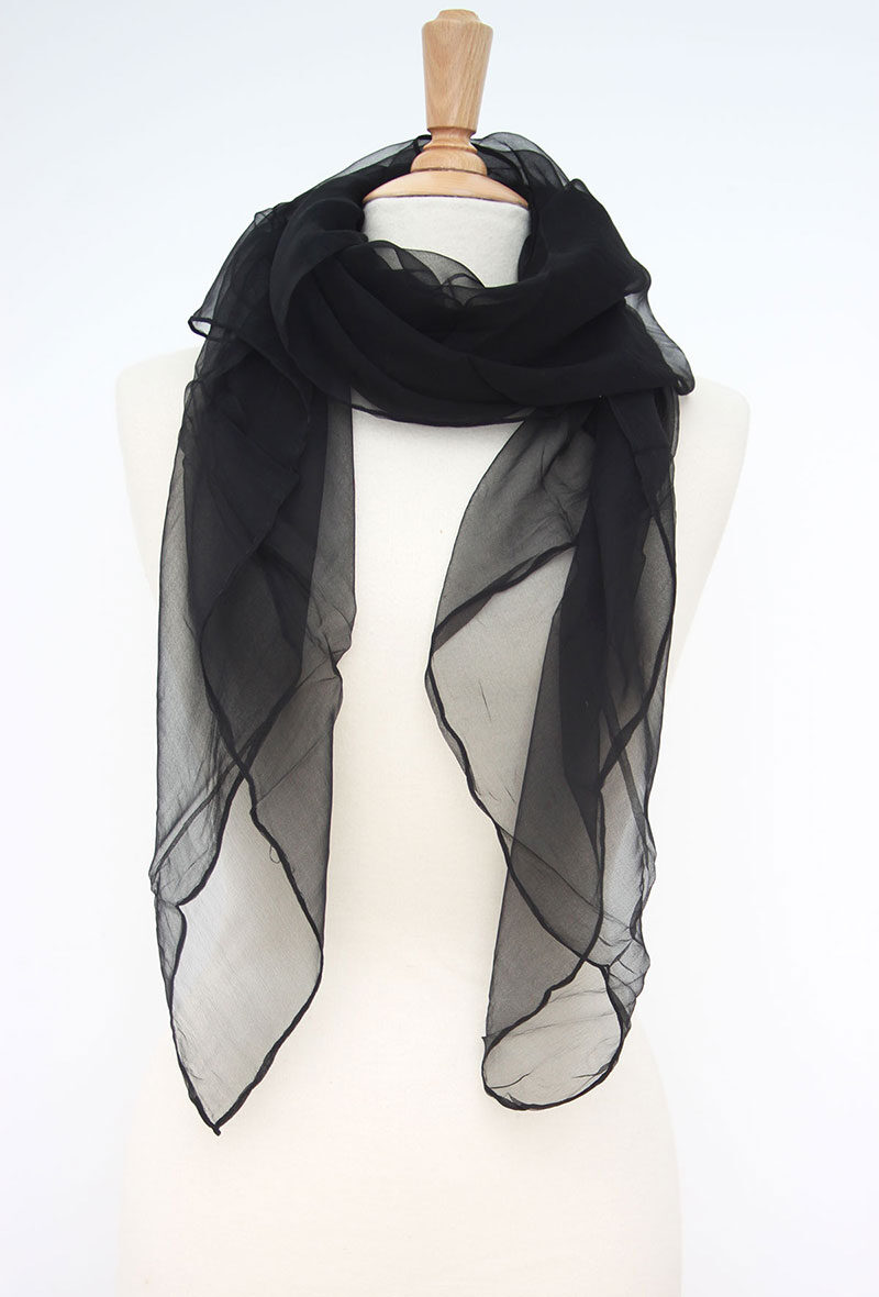 Grossiste Maison Fanli - Foulard en mousseline de soie