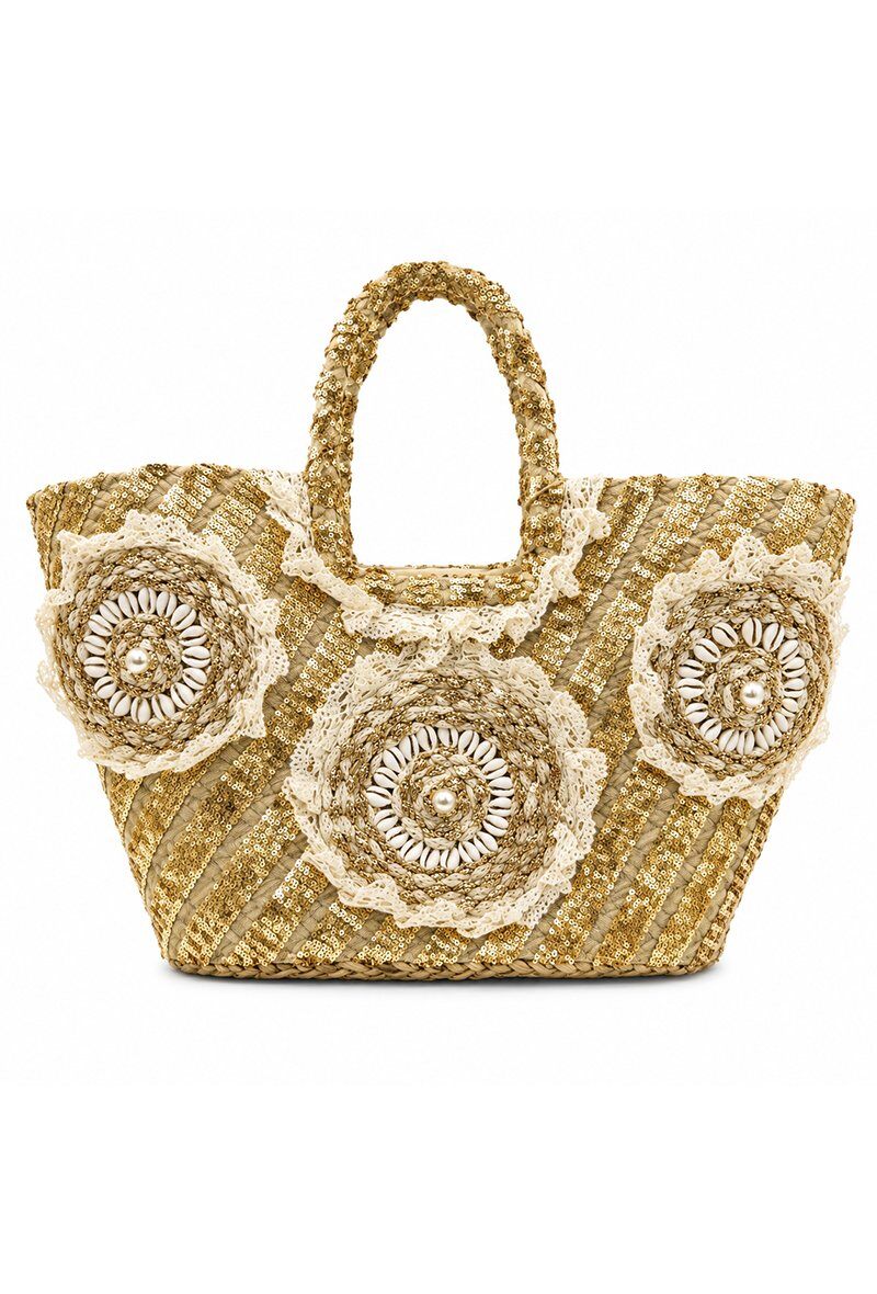 Grossista Maison Gallantry - Borsa Tote Fiori Brillante MG