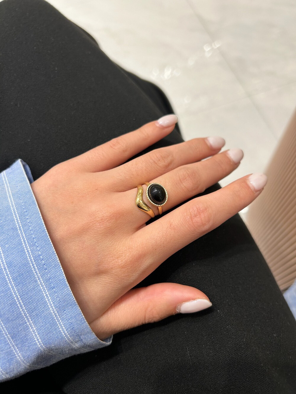 Wholesaler MAISON OKAMI - Adjustable rings with natural stone