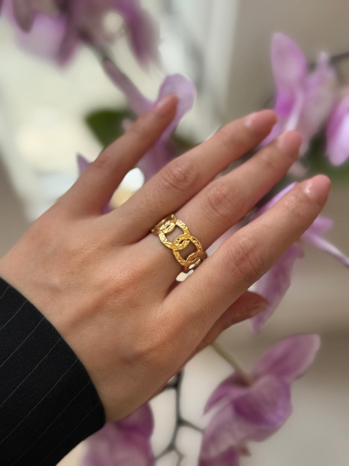 Grossiste MAISON OKAMI - Bague serpent en acier inoxydable entrelacé