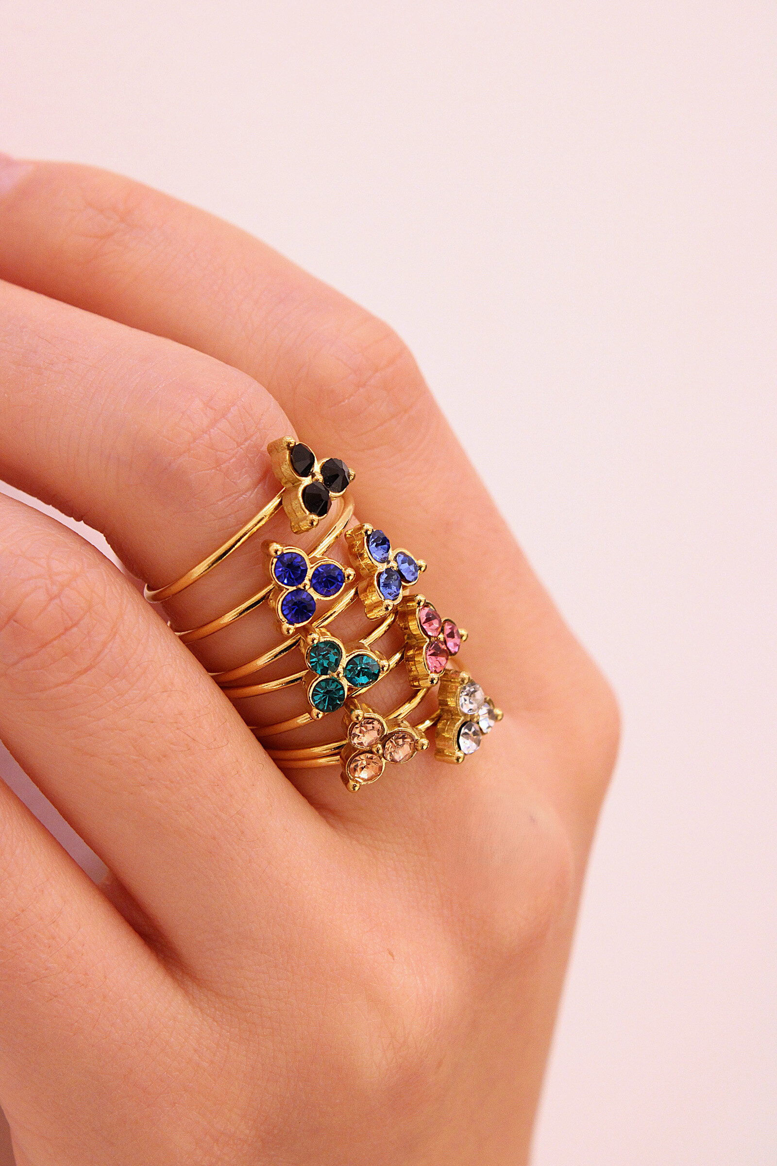 Großhändler MAISON OKAMI - Zirkonium-Kleeblatt-Ring – Maison Okami