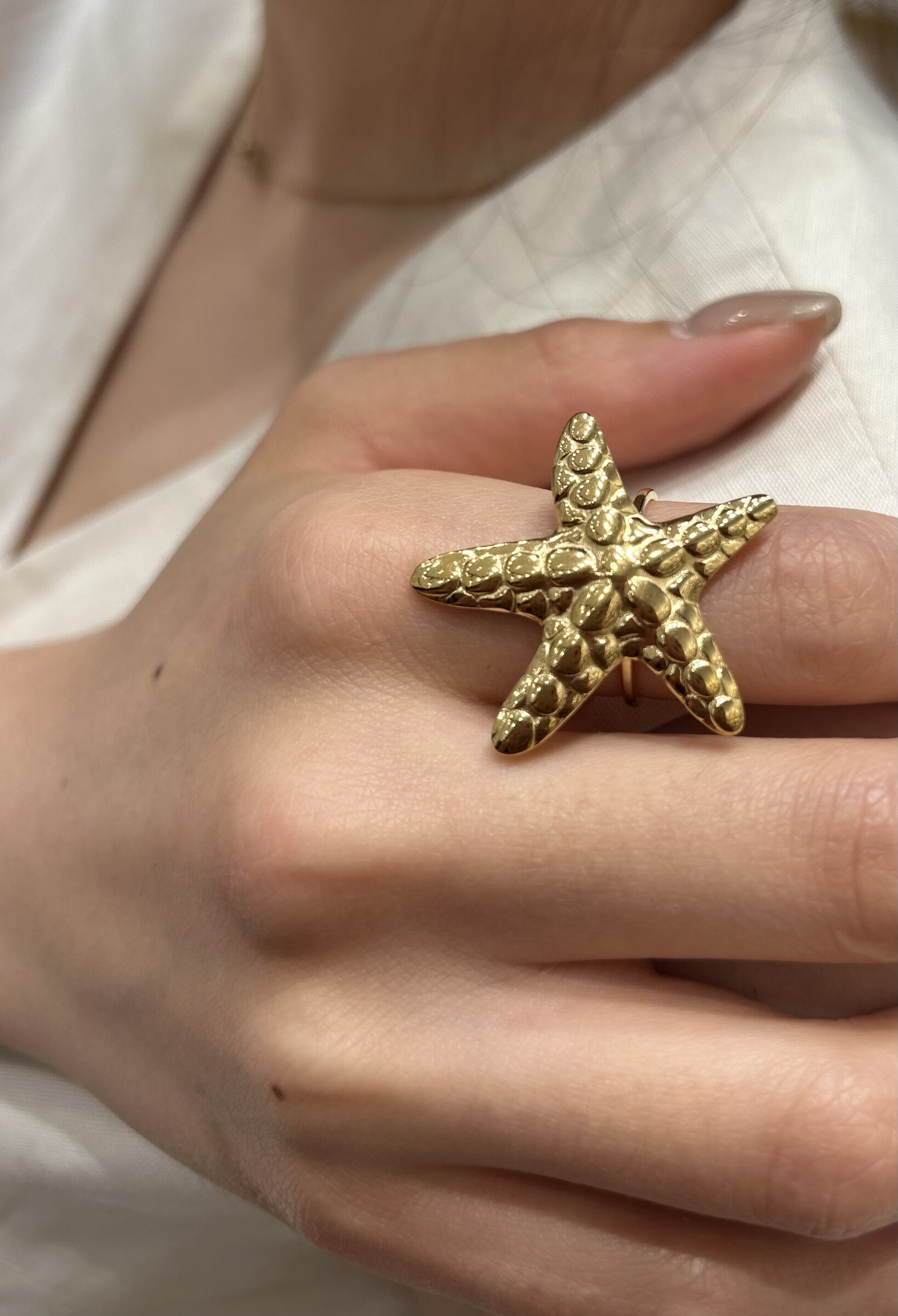 Grossiste MAISON OKAMI - Bague étoile de mer en acier inoxydable – Bijou audacieux